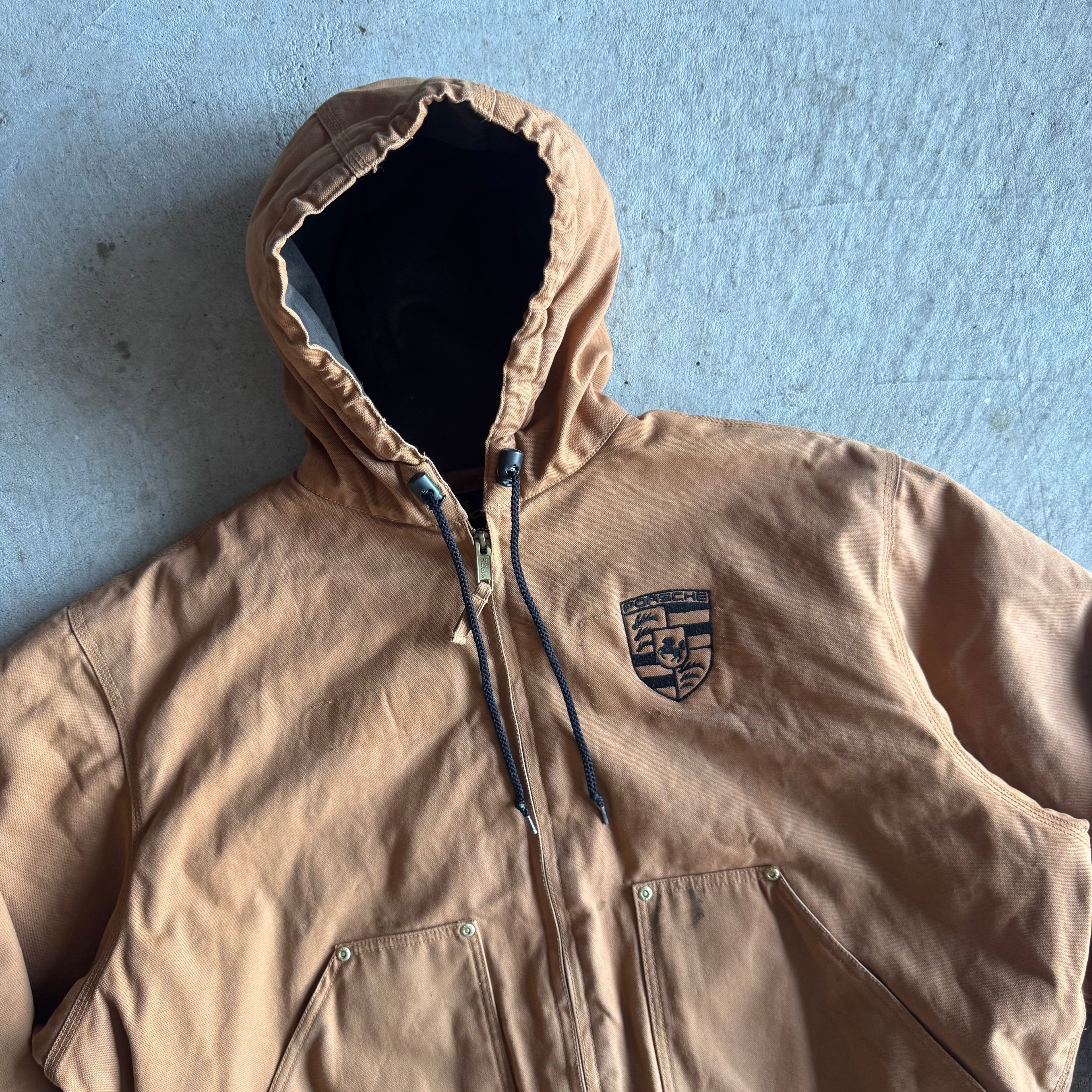 90s Porsche Wallis Brown Workwear Jacket (XL)