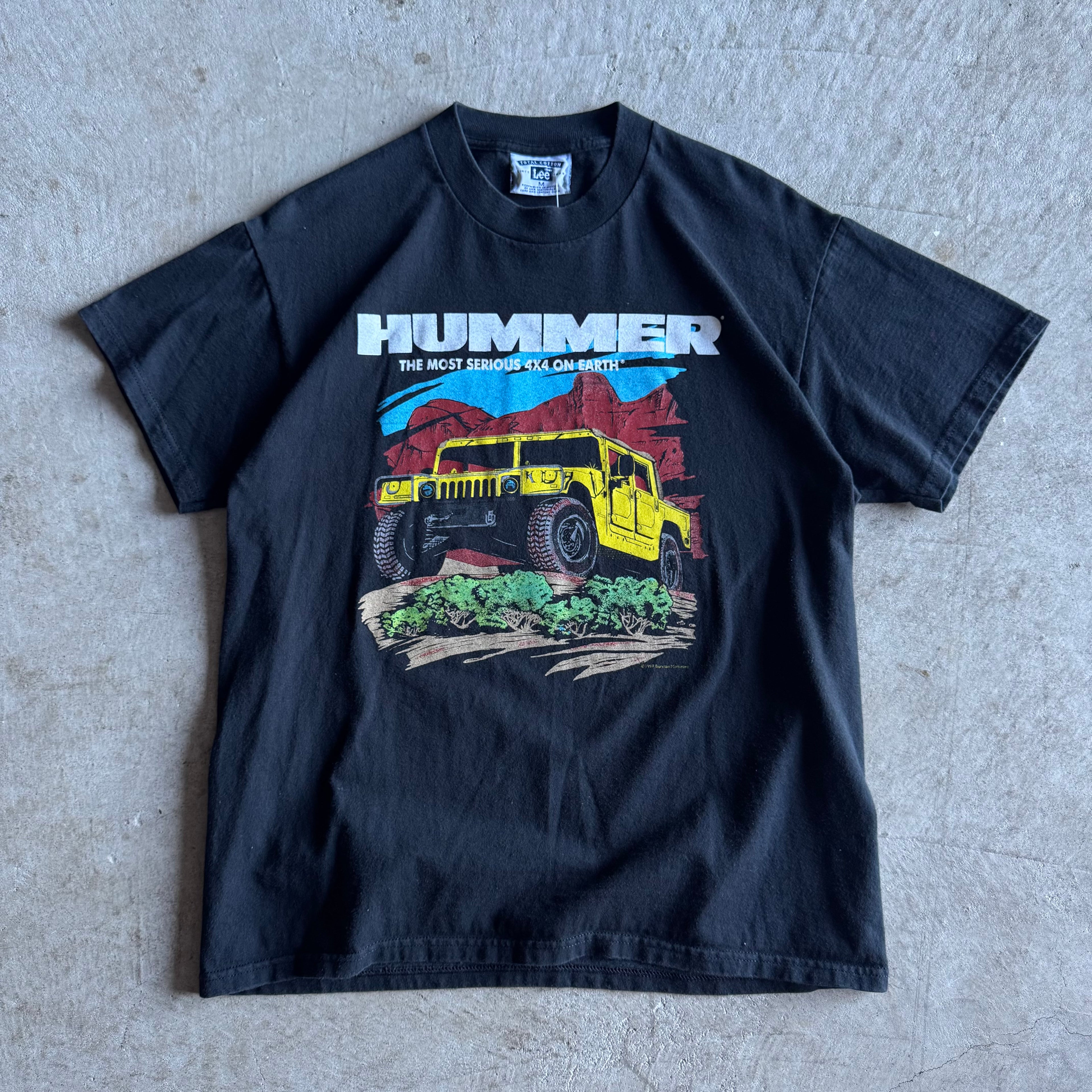 Vintage 90s Hummer Most Serious 4x4 Black T Shirt Size Medium