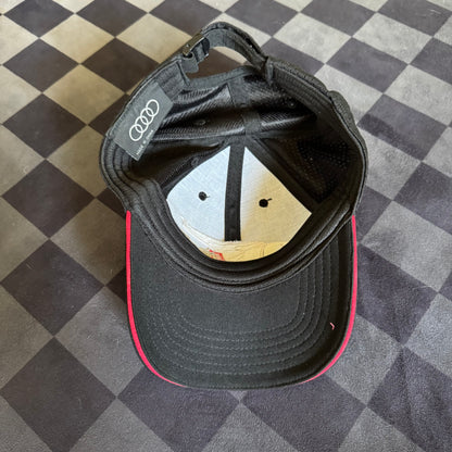 Audi Motorsports R 18 Black Red Hat Cap