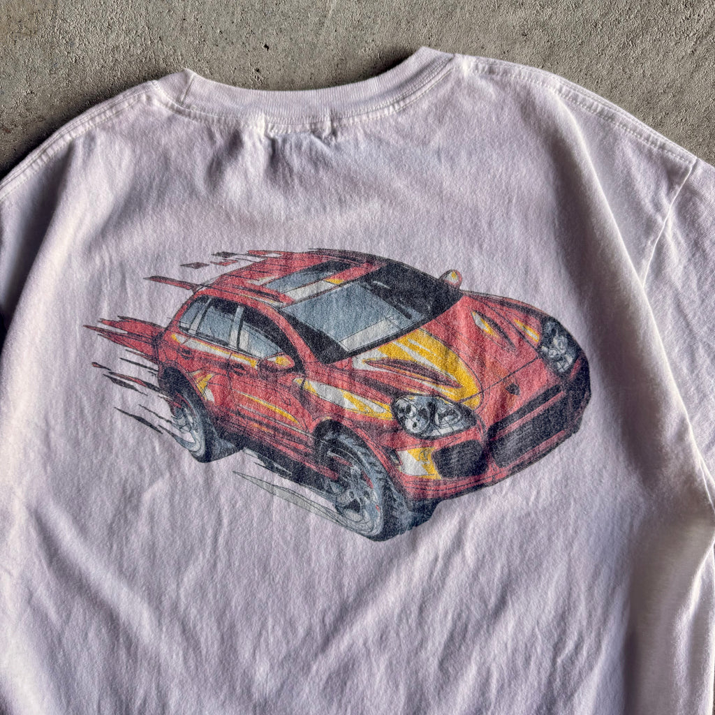 2000s Porsche Cayenne Faded White T Shirt (L)