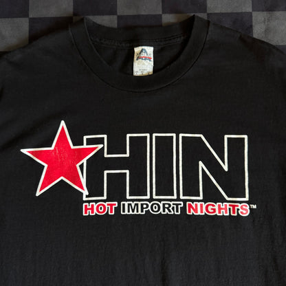 Hot Import Night 'HIN' Promo Black T Shirt
