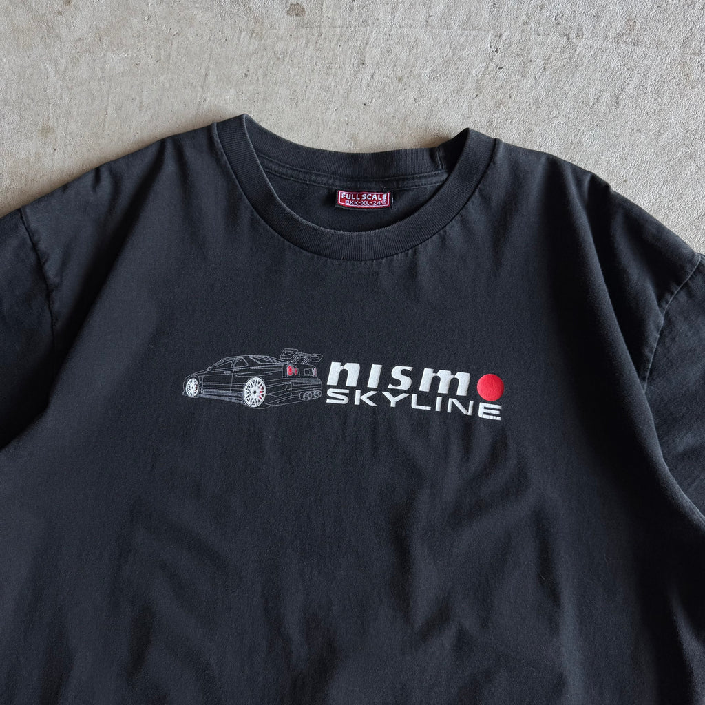 90s Nismo Nissan Skyline GT-R R34 Black T Shirt (XL)