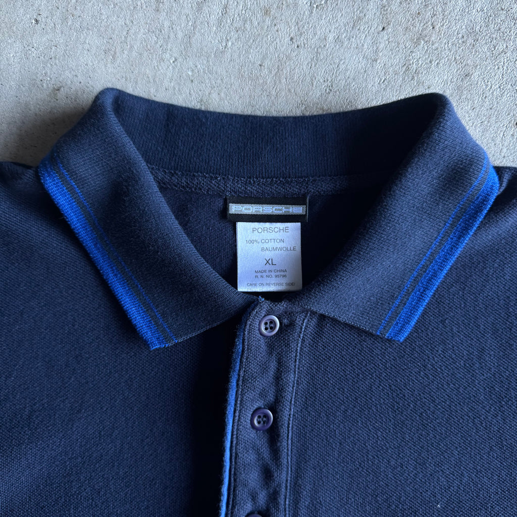 90s Porsche Selection Supercup Navy Polo Shirt (XL)