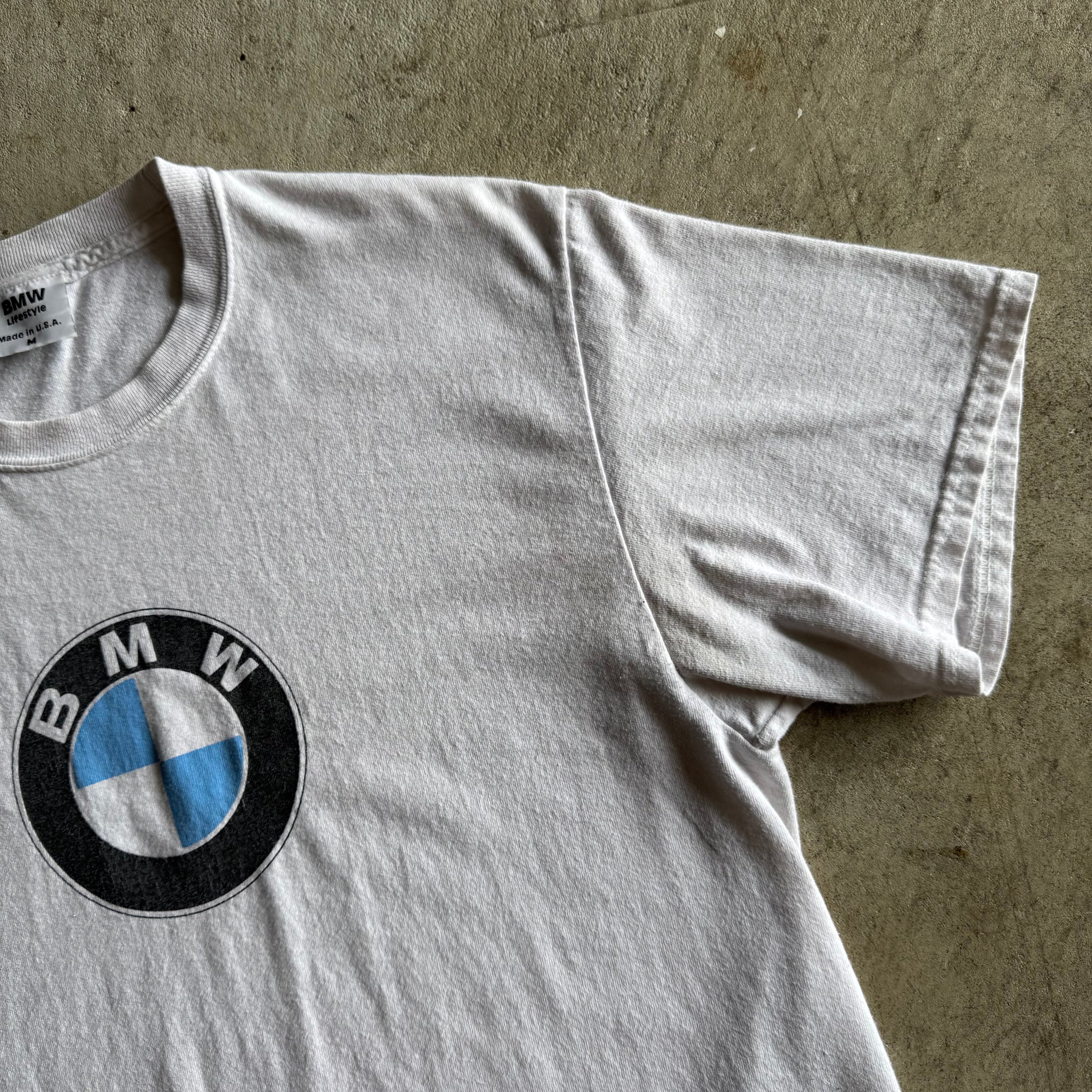90s BMW Lifestyle Roundel White T Shirt (L)