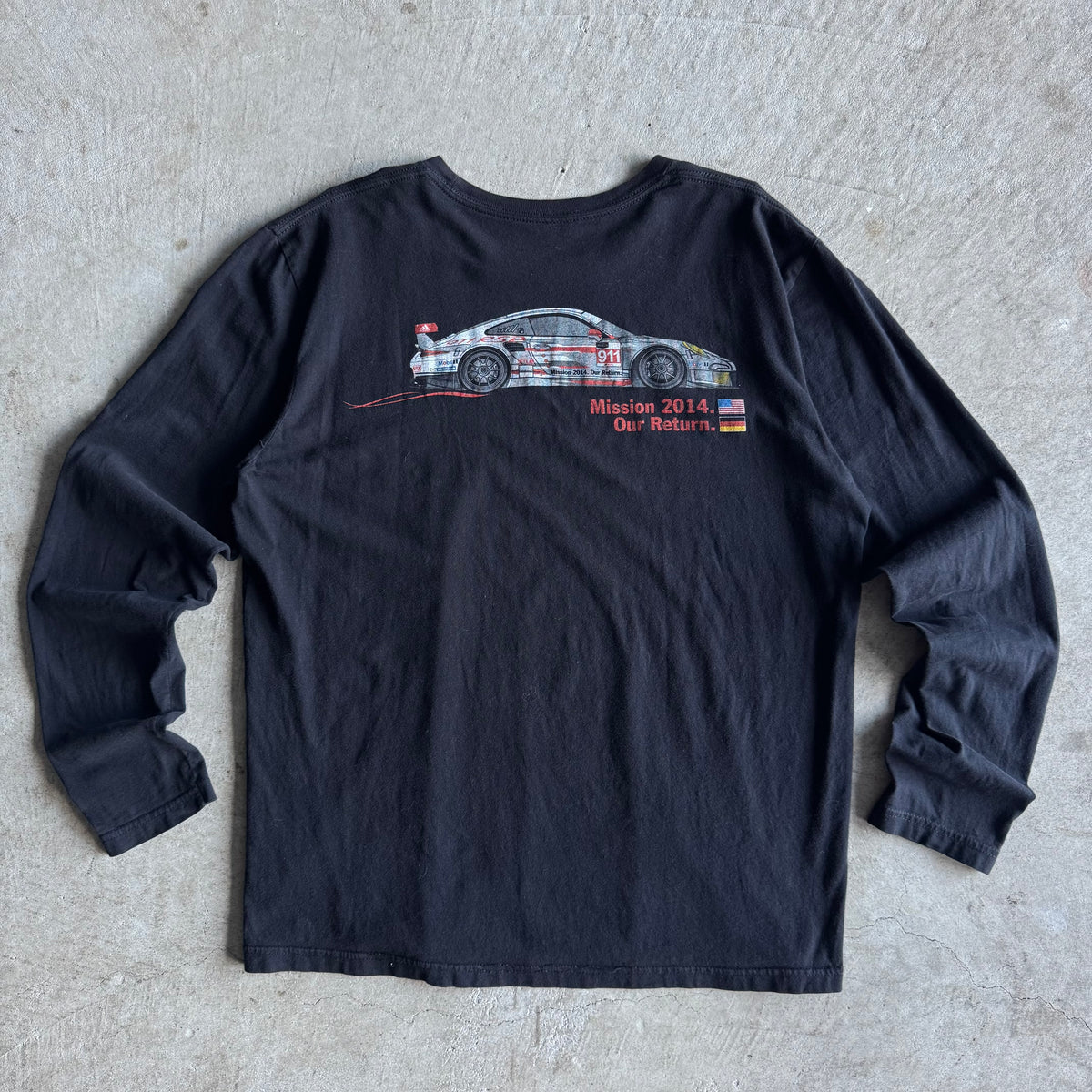 2014 Porsche 911 RSR Our Return Mission Black Longsleeve (L)