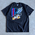 90s Porsche 936 24 Heures du Mans 1977 Black T Shirt (XL)
