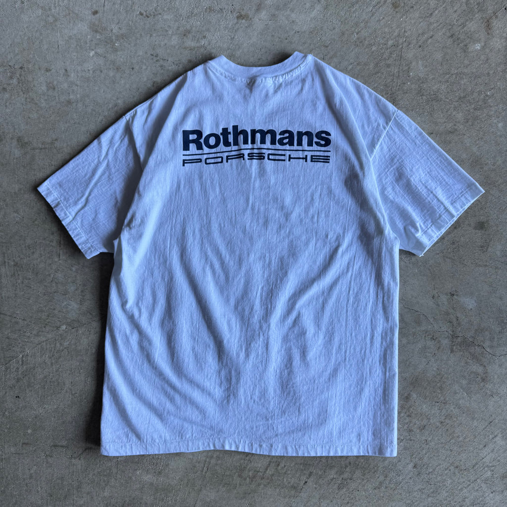 90s Porsche Rothmans Racing White T Shirt (XL)