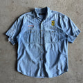 90s Ferrari Racing Perry Ellis America Denim Button Up Shirt (XL)