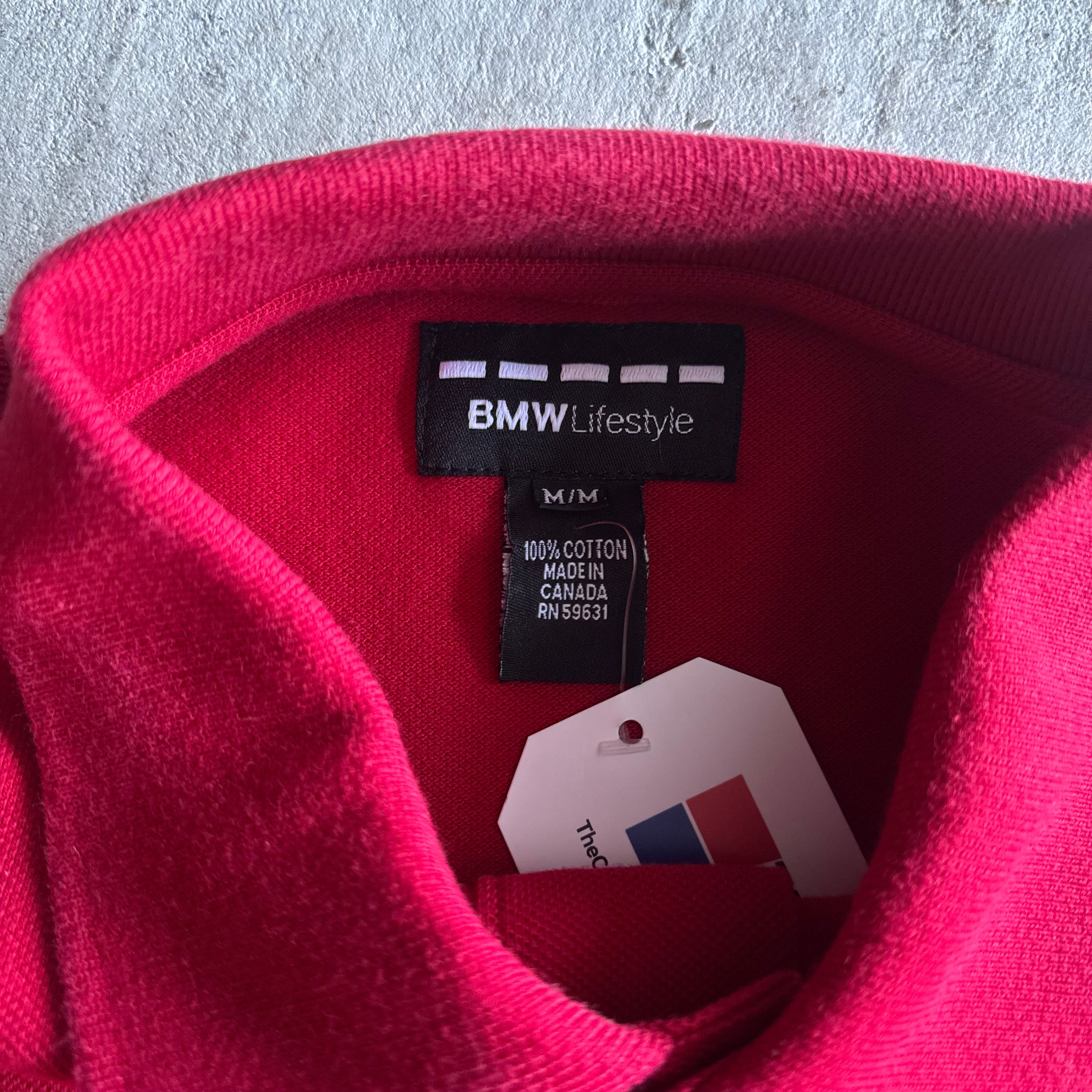 Vintage 90s BMW Lifestyle Small Patch Polo Shirt (M)