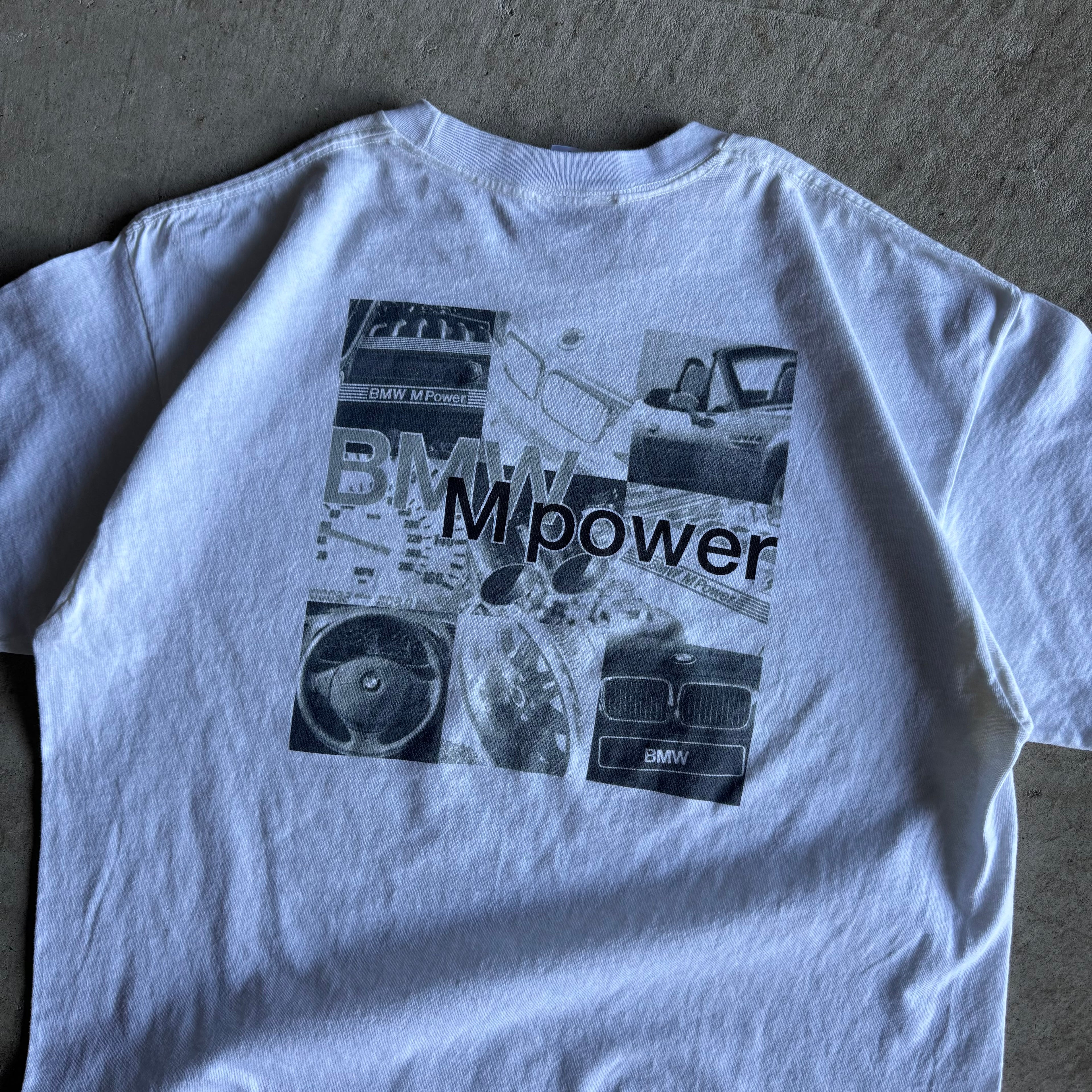 90s BMW M Power White Graphic T Shirt (XL)