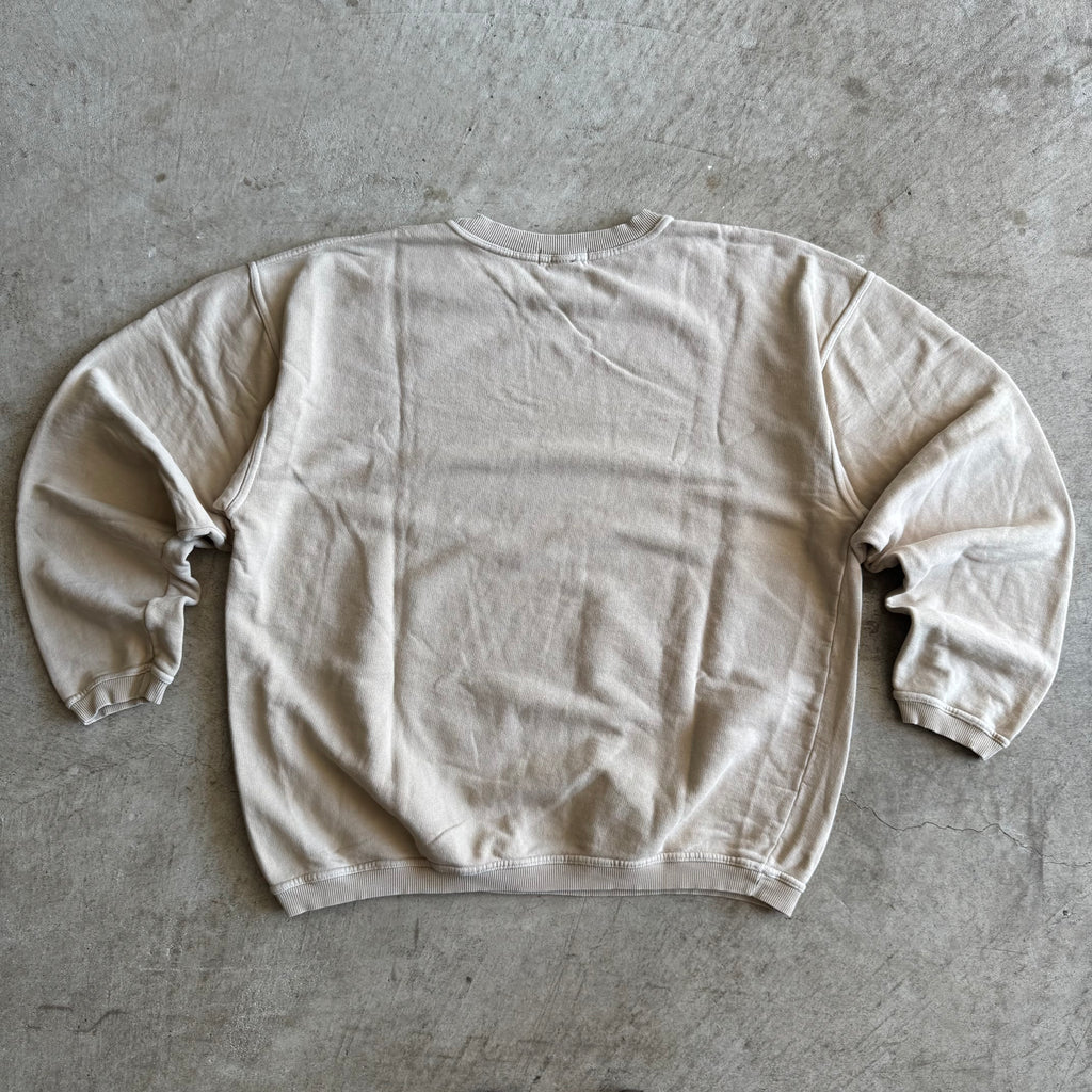 90s Porsche Selection Embroidered Beige Crewneck Sweater (XL)