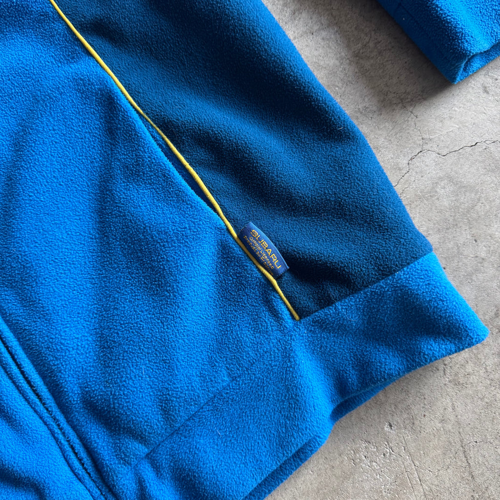 90s Subaru World Rally Team Blue Fleece Jacket (M)
