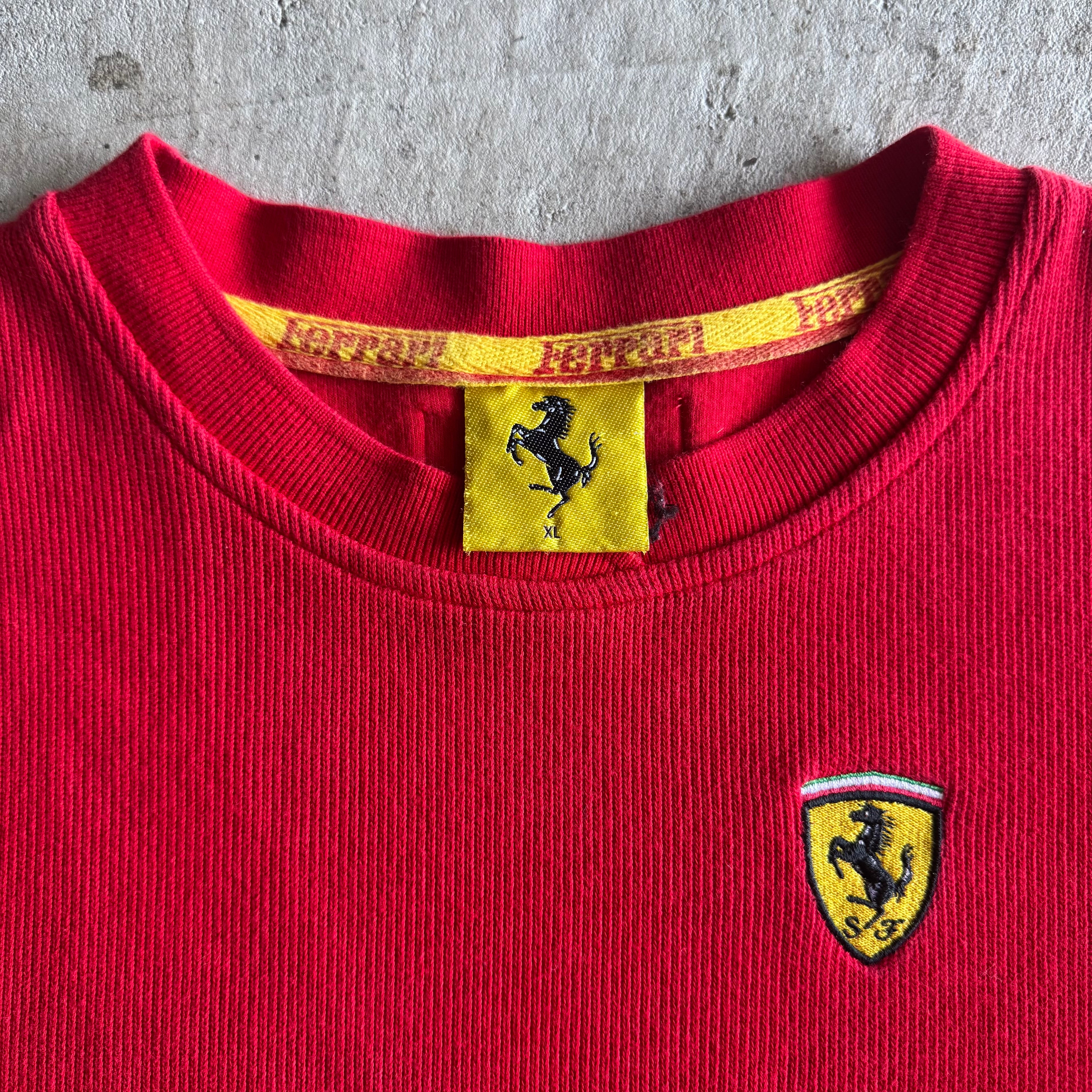 Vintage 90s Ferrari Red Sweater Size Large XL