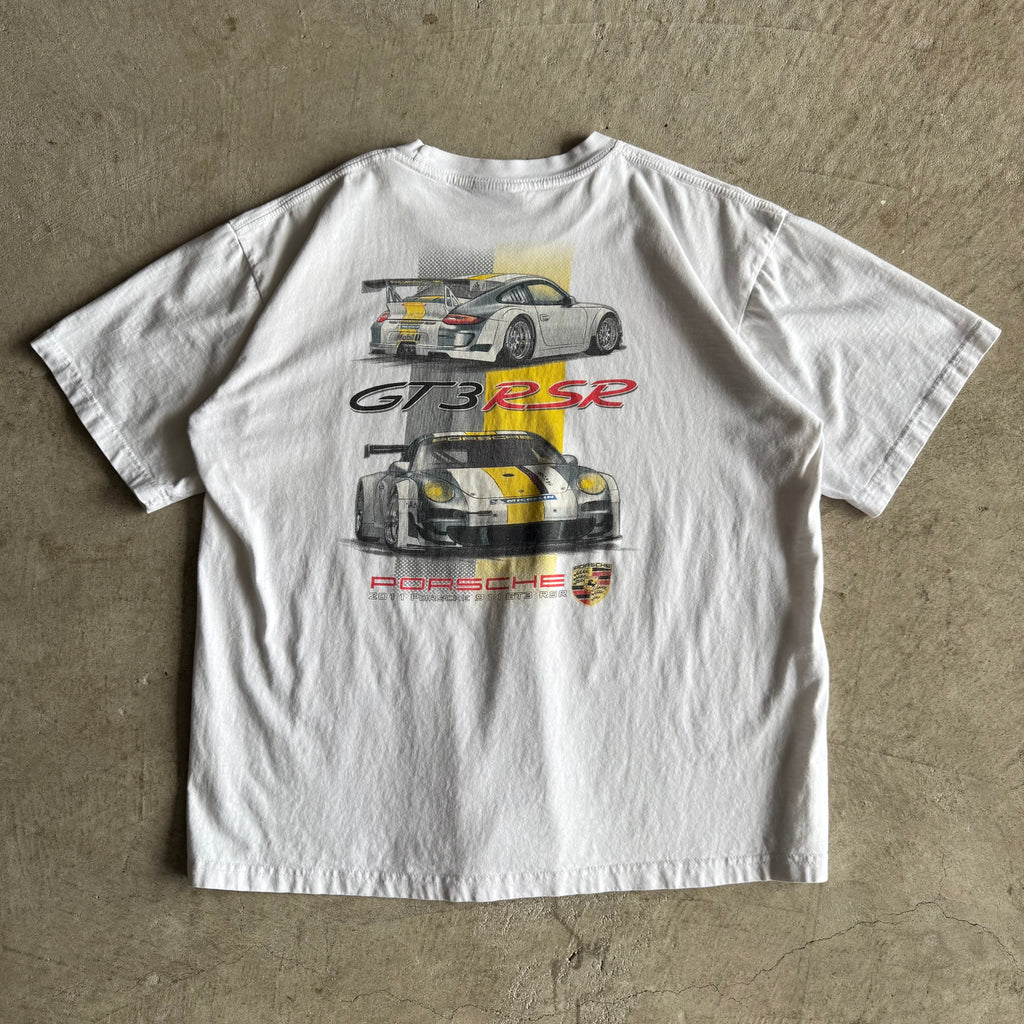 2011 Porsche 911 GT3 RSR White T Shirt (L)