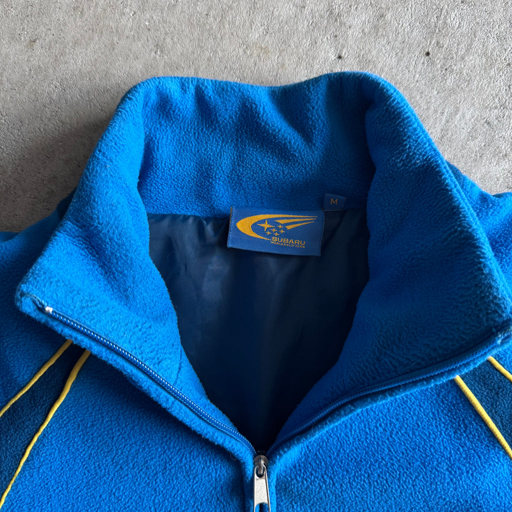 90s Subaru World Rally Team Blue Fleece Jacket (M)