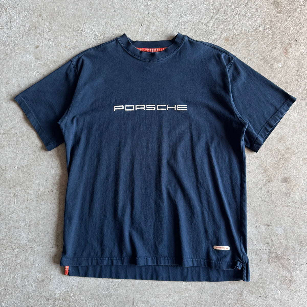 2000s Porsche Selection Spellout Navy T Shirt