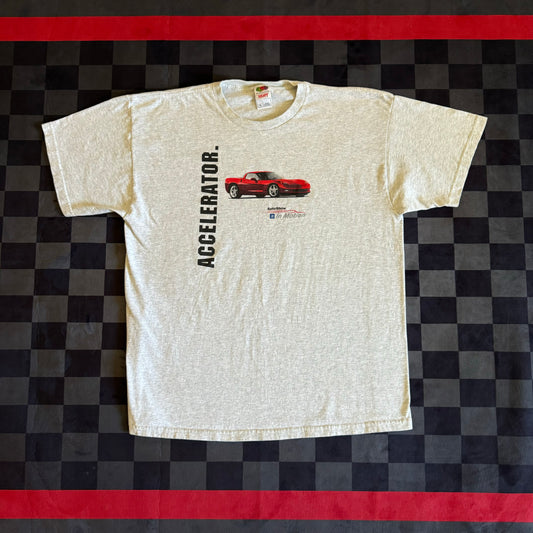 2000s GM AutoShow in Motion Corvette Hummer T Shirt XL