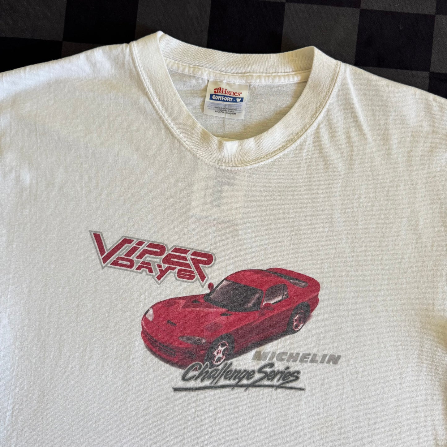 Vintage 2002 Viper Days Challenge Series White T Shirt Size Large
