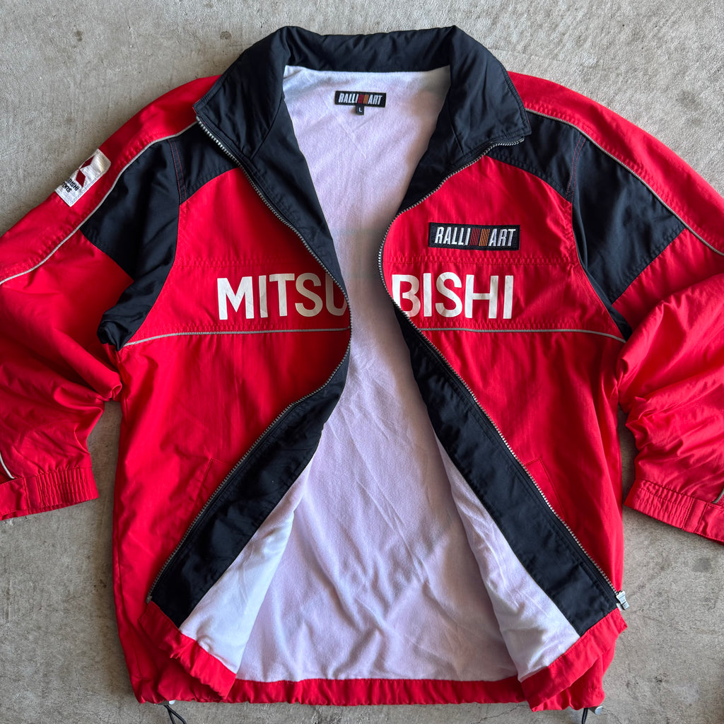 90s Mitsubishi Ralliart Rally Racing Red Jacket (XL)