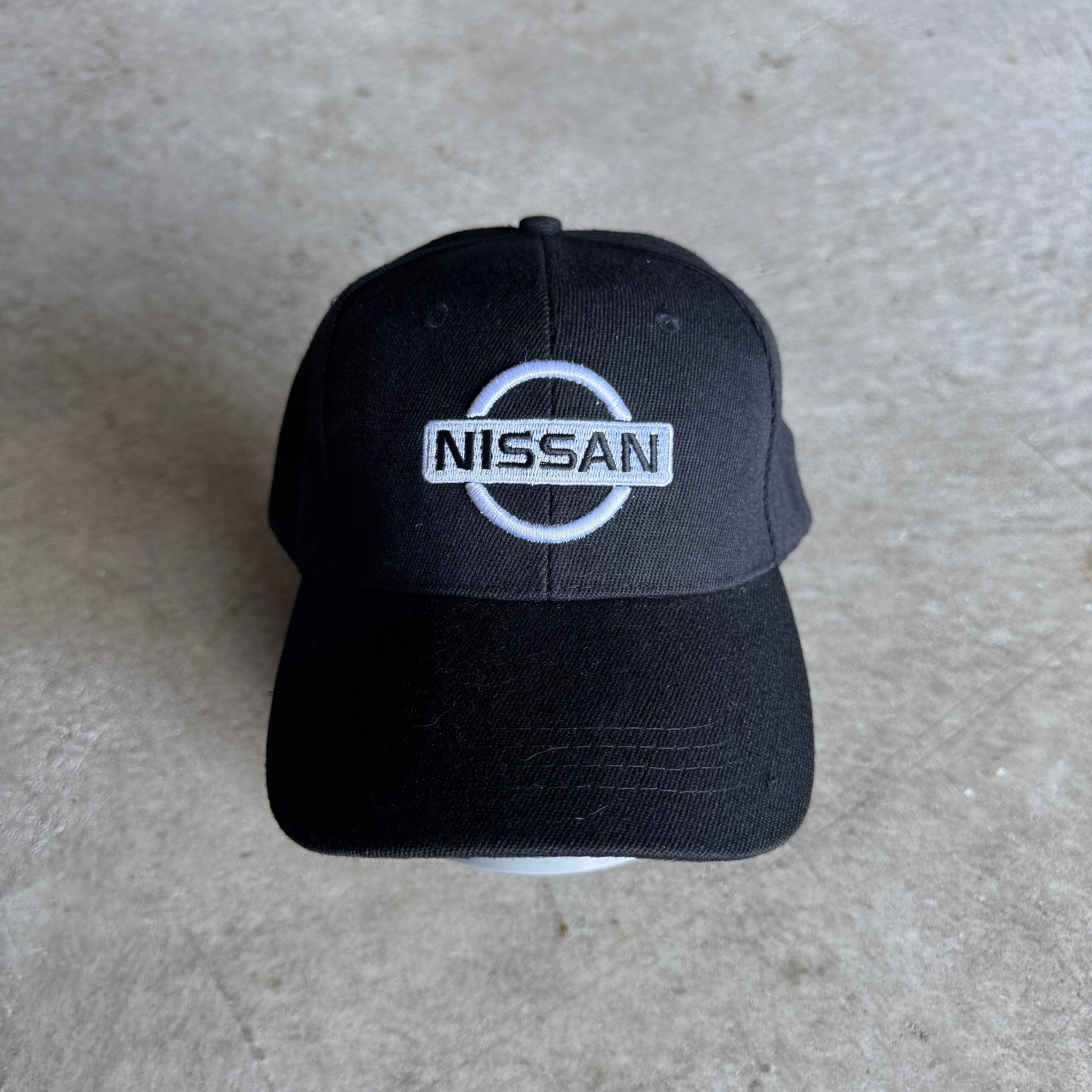 90s Nissan Embroidered Black Cap Hat