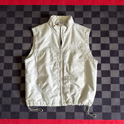 Vintage 90s Sparco Racing Grey Vest Jacket Size Small