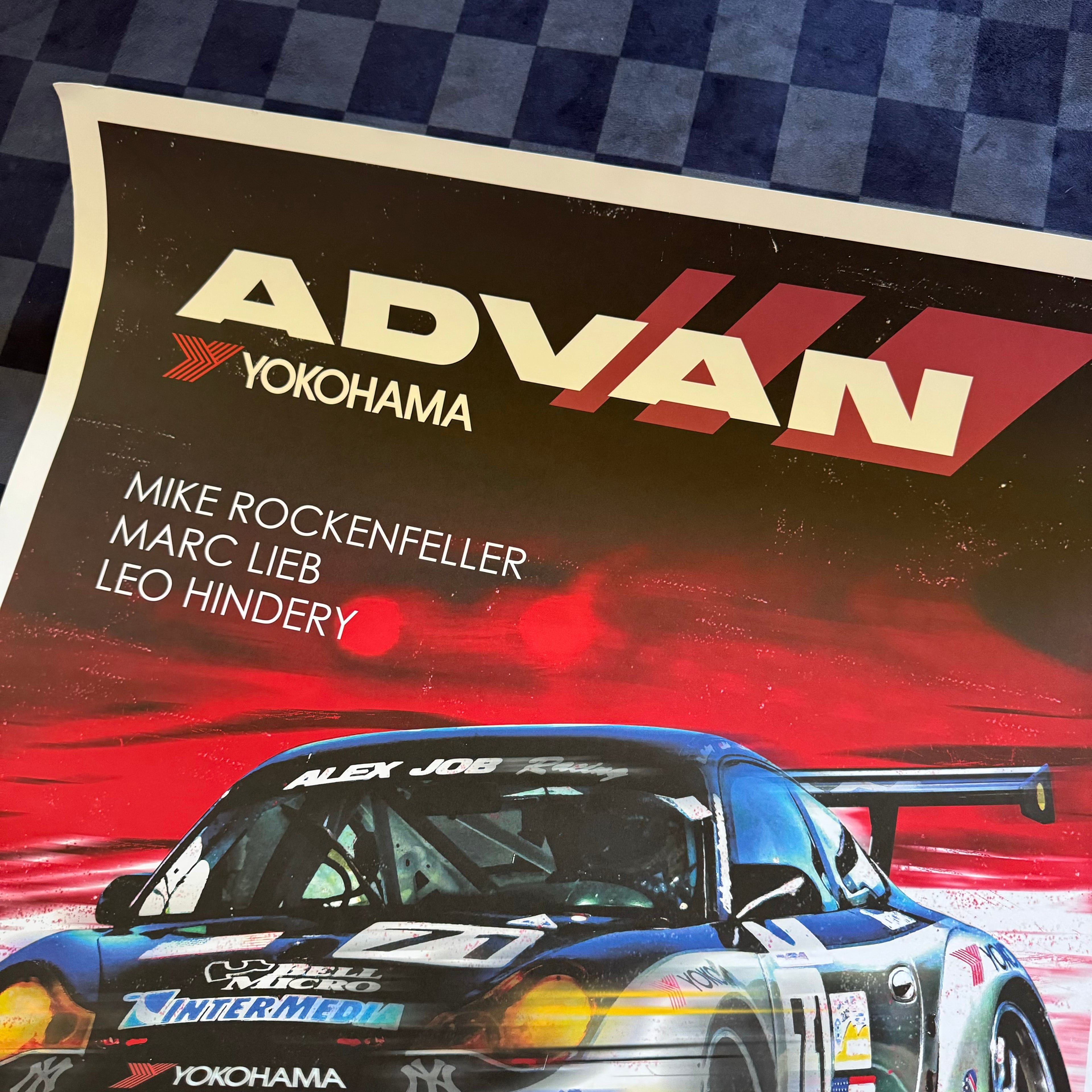 Original 2005 Advan Yokohama 24 Hours of Le Mans Porsche GT2 Poster