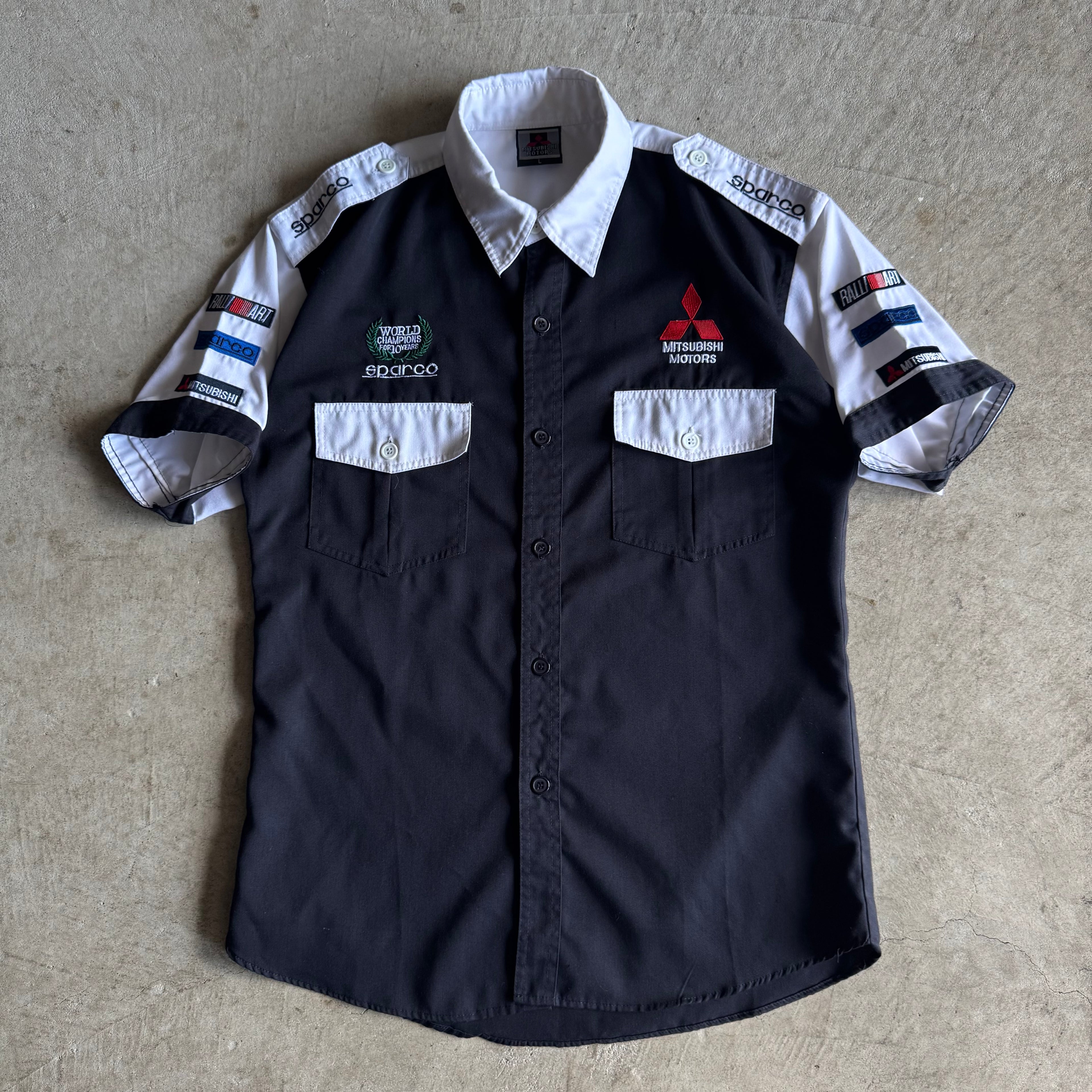 Mitsubishi Motorsports Ralliart Team Button Up Shirt (L)