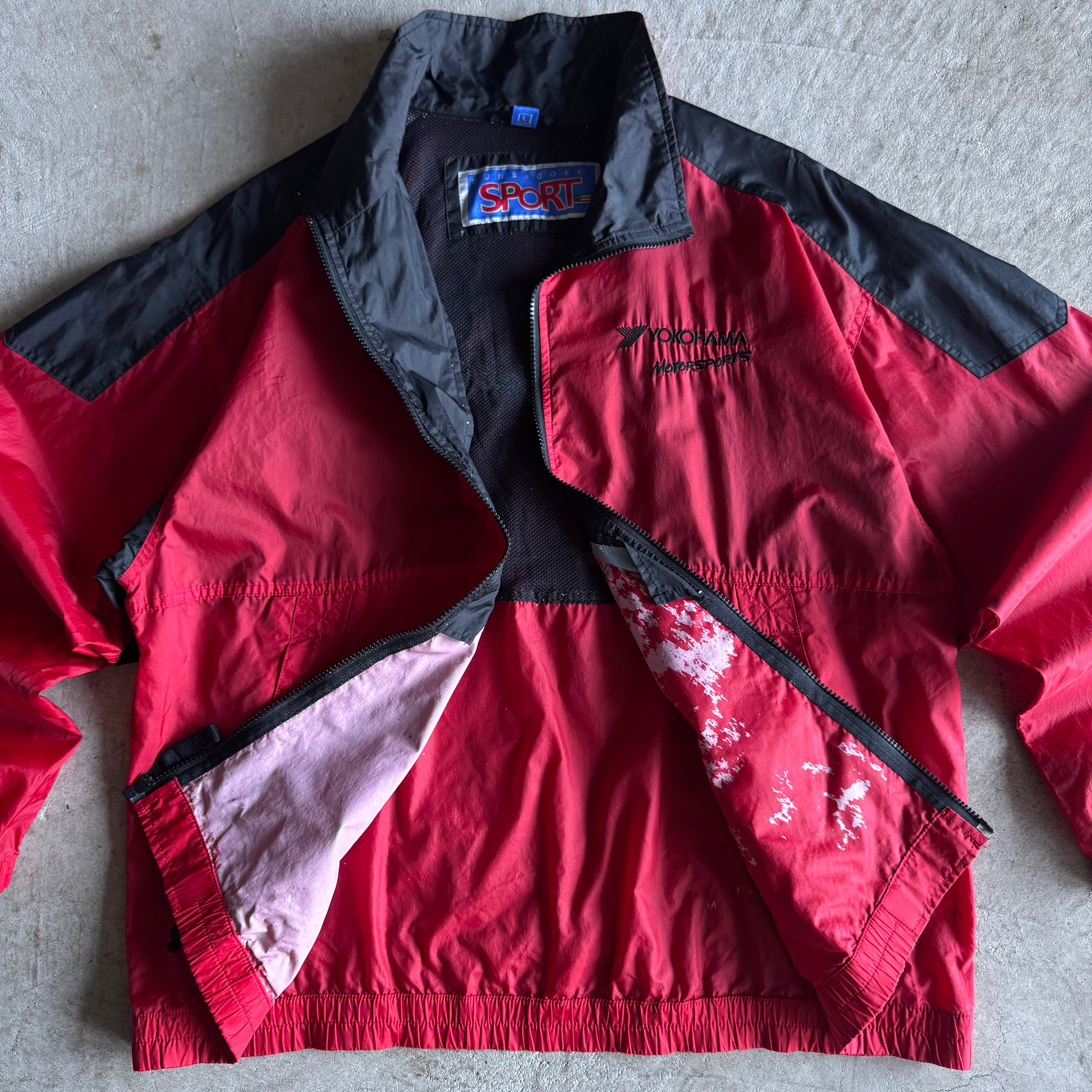 90s Yokohama Motorsports Red Black Jacket (L)