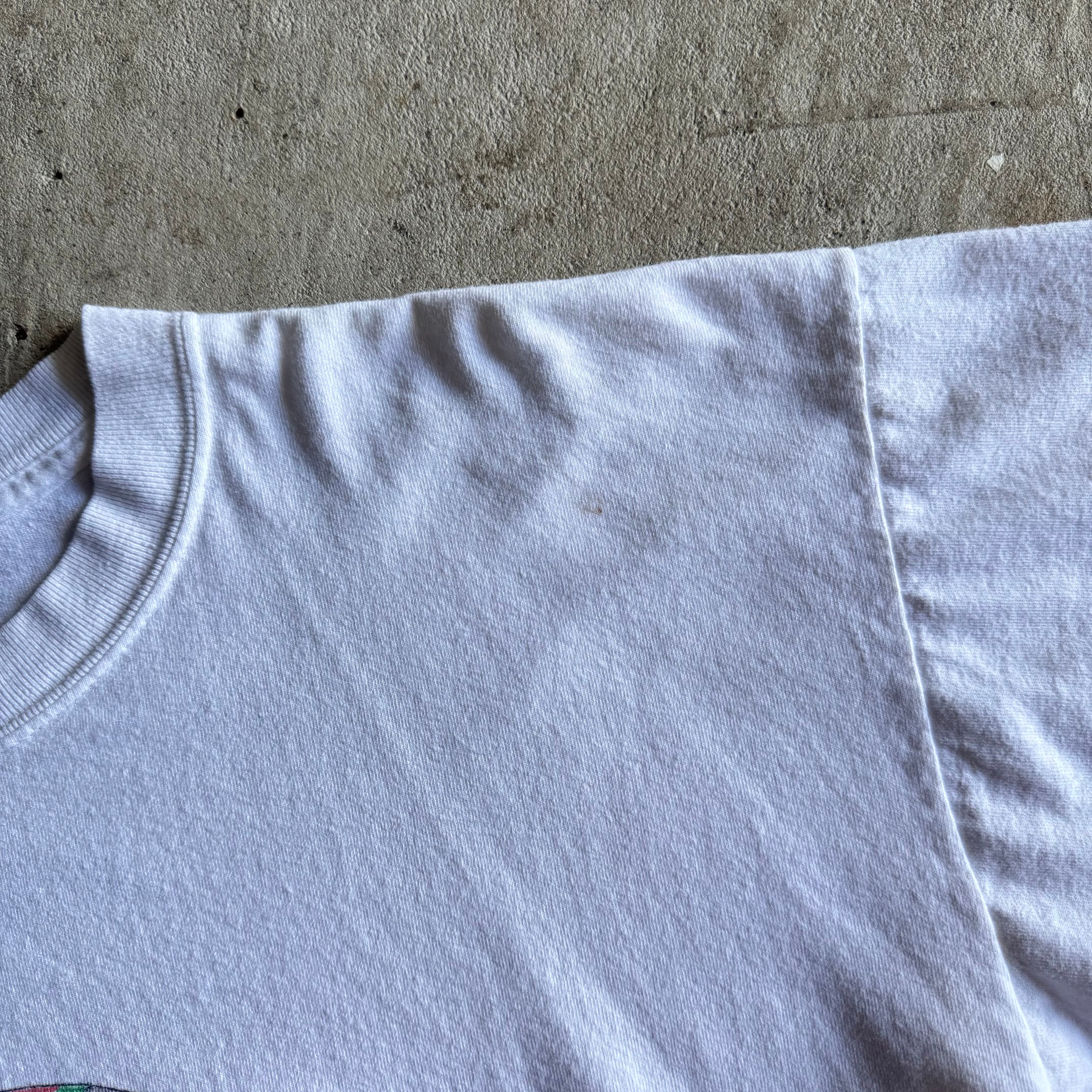 90s Volkswagen Peace Bug White T Shirt (XL)