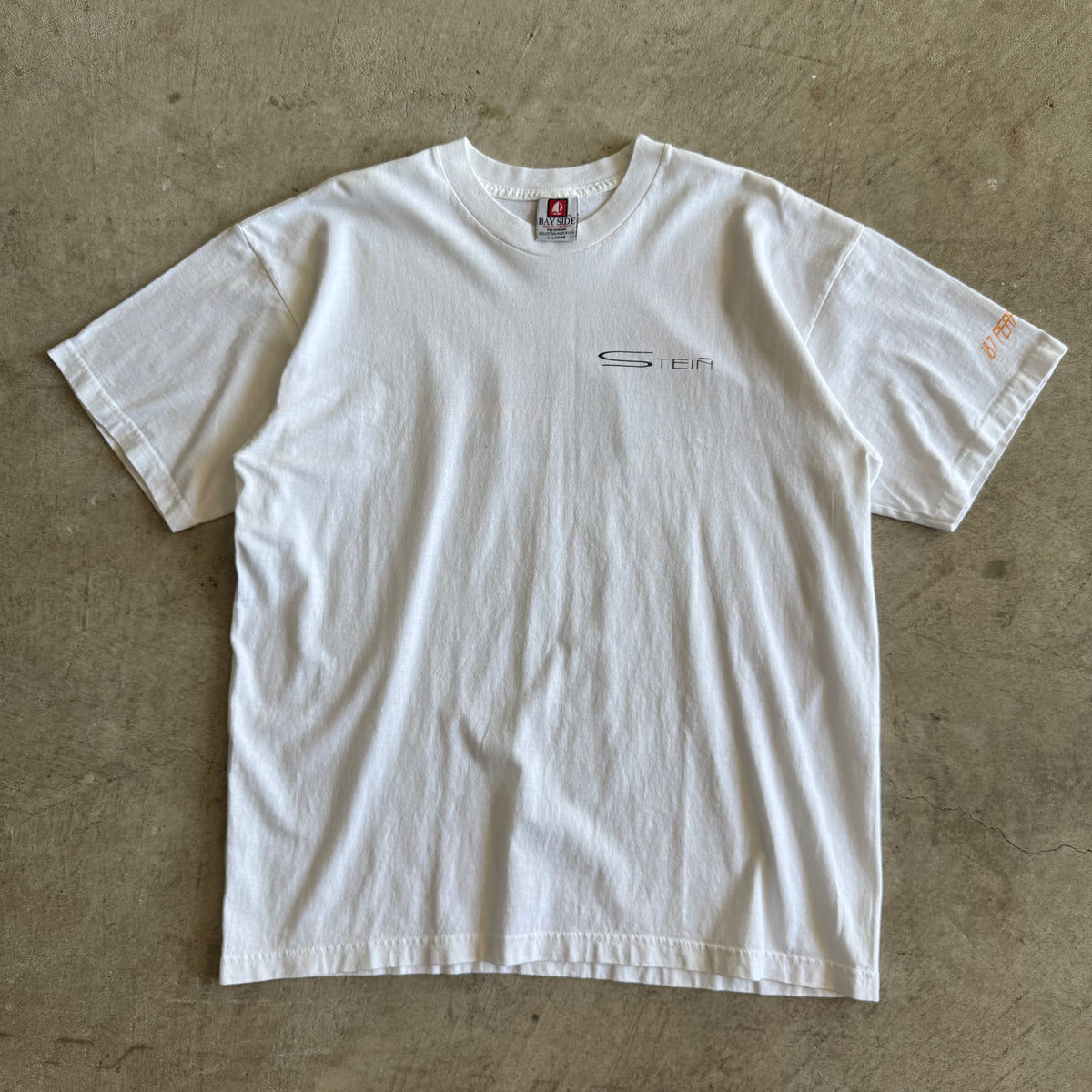 90s Porsche Stein Titanium Carrera S White T Shirt (XL)