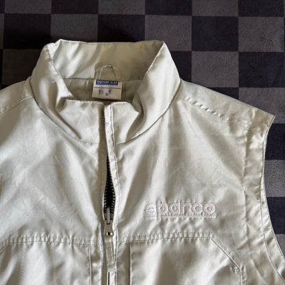 Vintage 90s Sparco Racing Grey Vest Jacket Size Small
