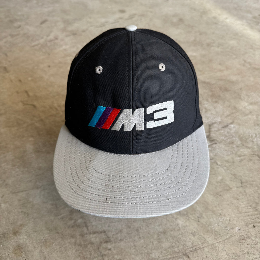 90s BMW M3 Black Grey Snapback Hat