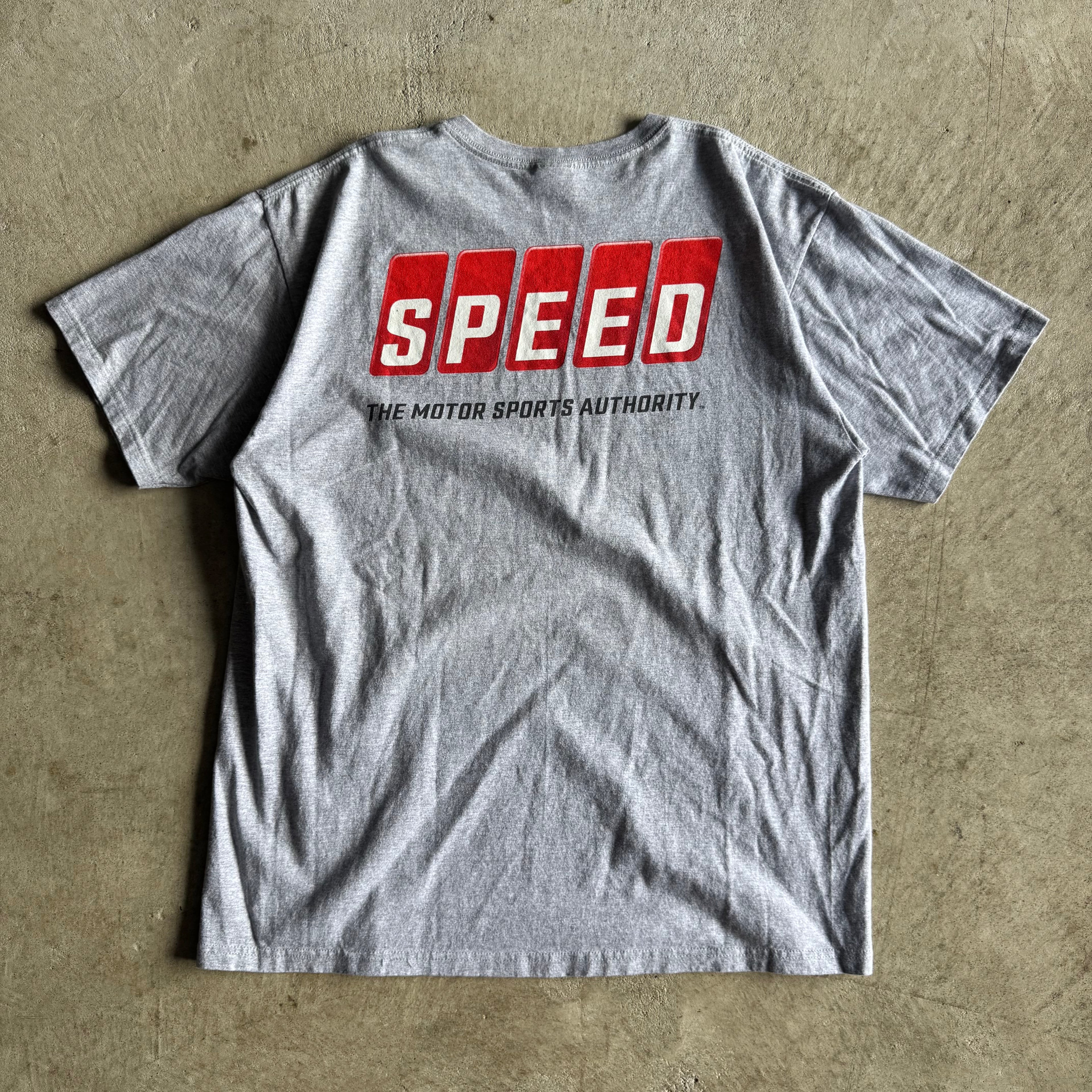 90s Speed Channel Motorsports Authority Grey T Shirt (XL)