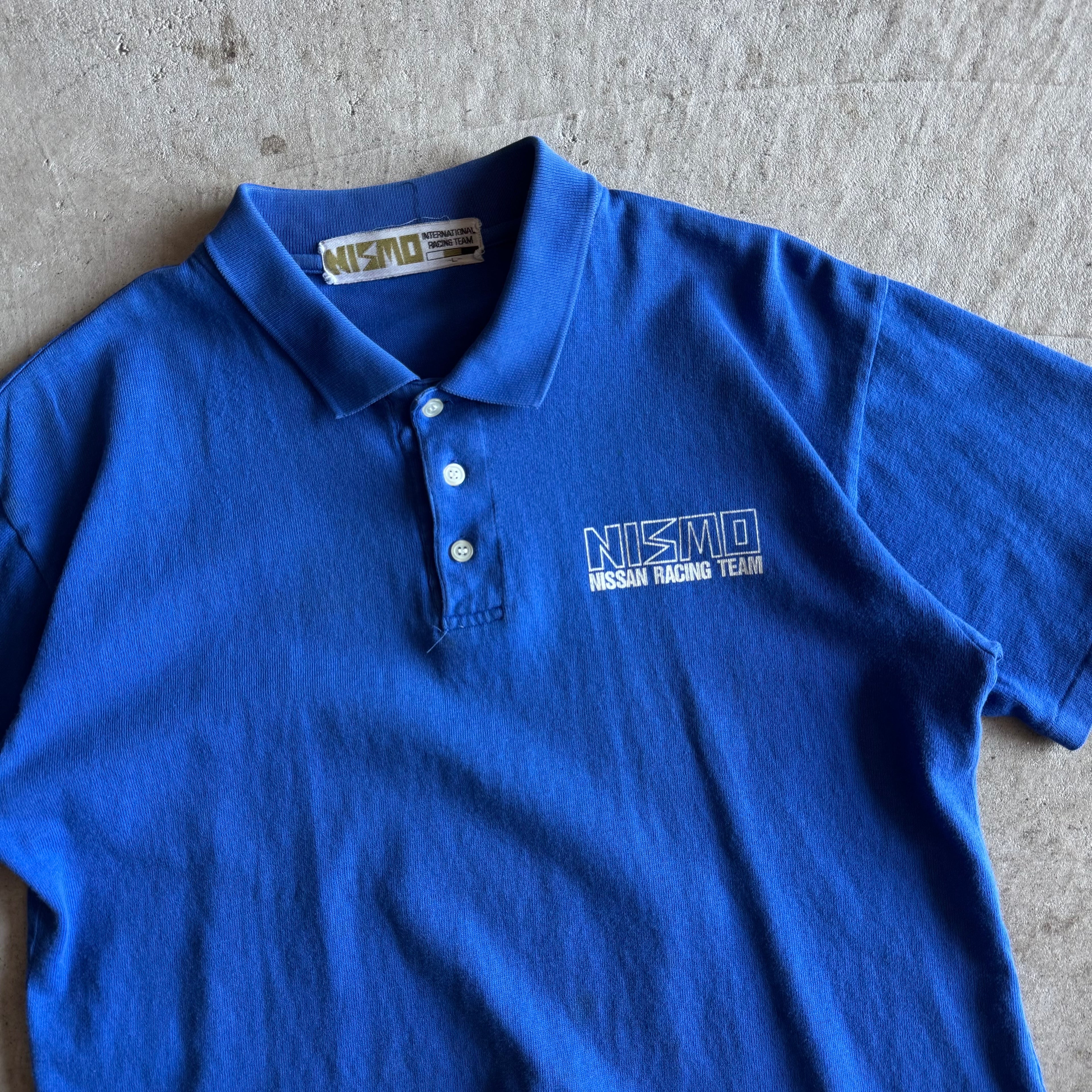 90s Nisan Nismo Racing Blue Polo Shirt (L)