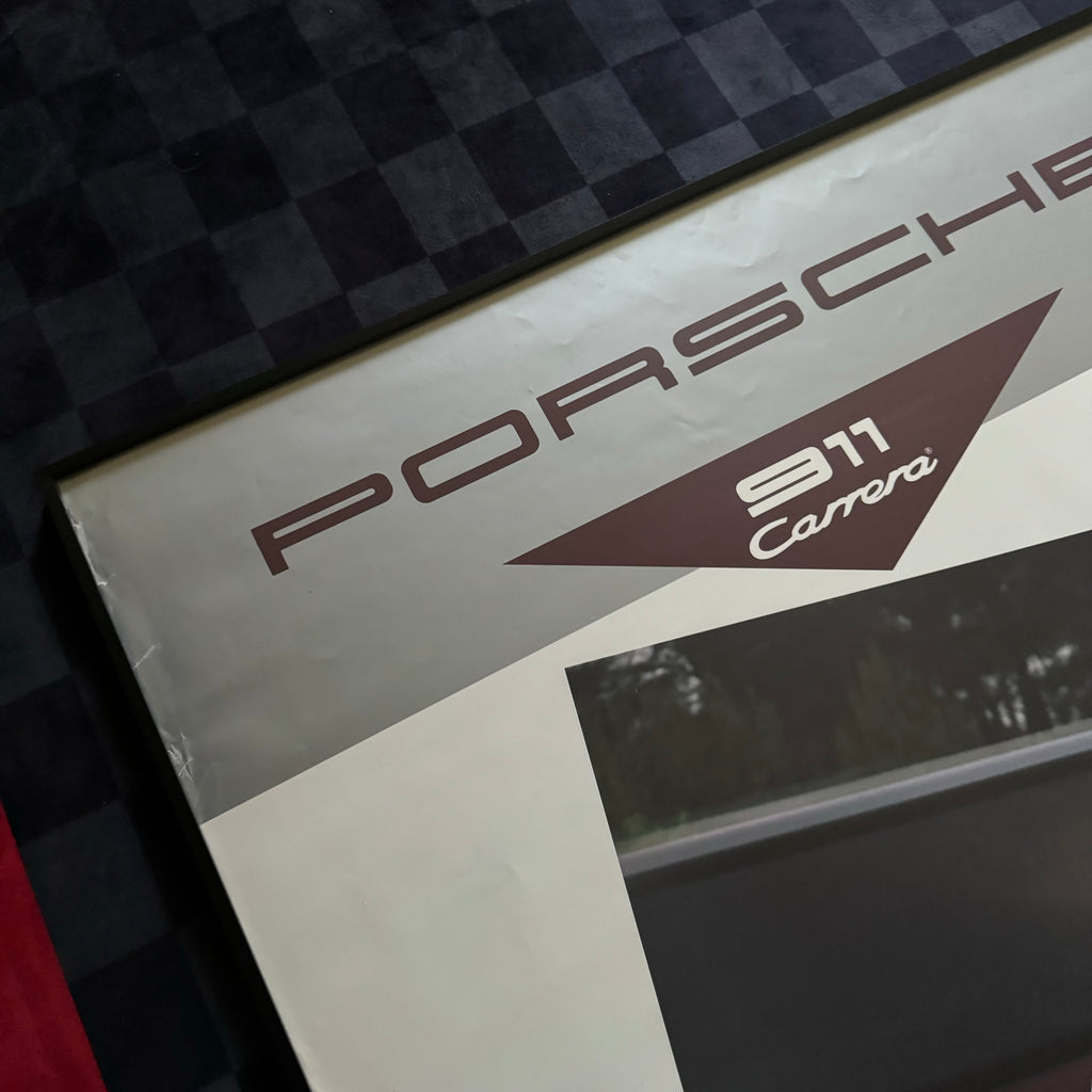 80s Porsche Dealership Showroom 911 Carrera Poster
