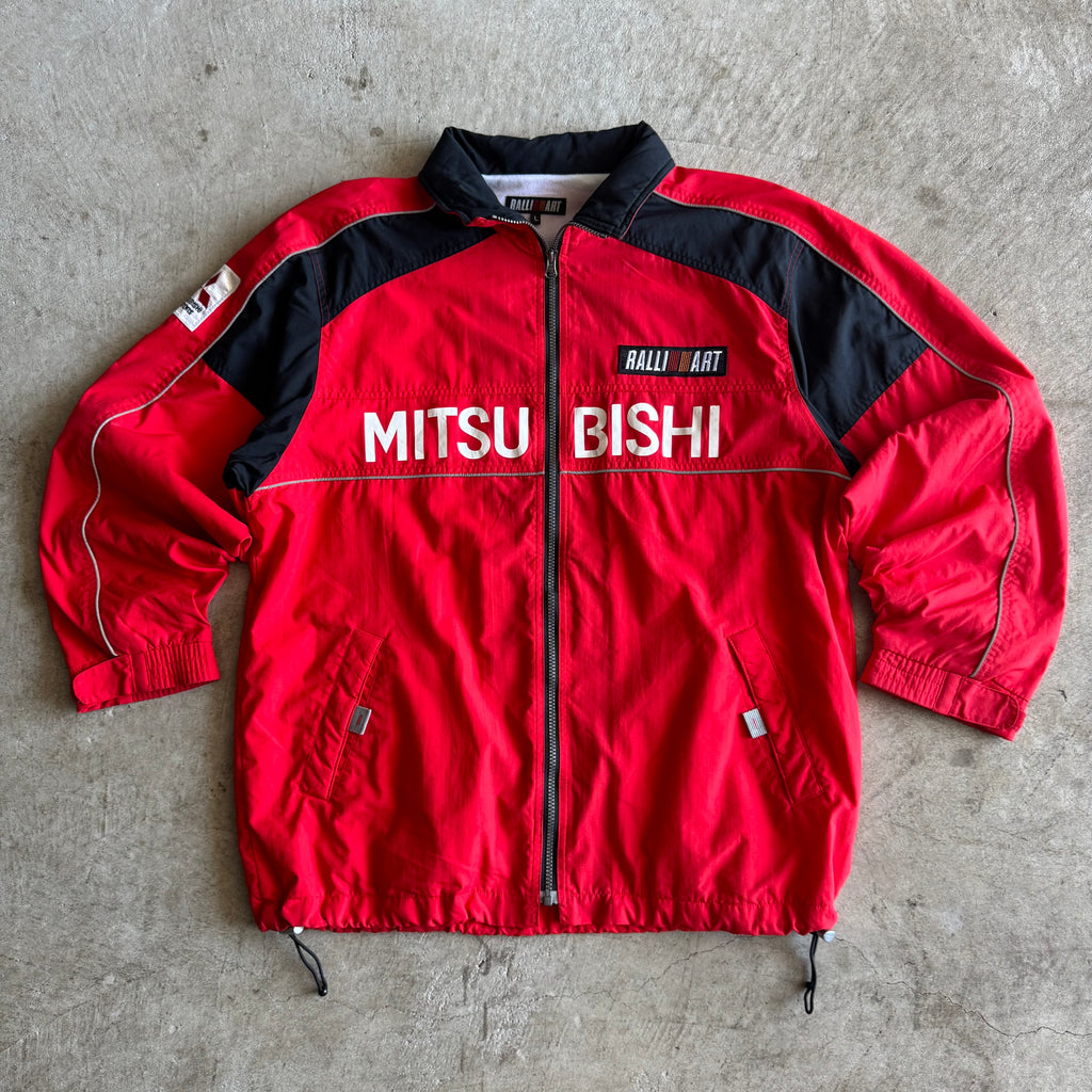 90s Mitsubishi Ralliart Rally Racing Red Jacket (XL)