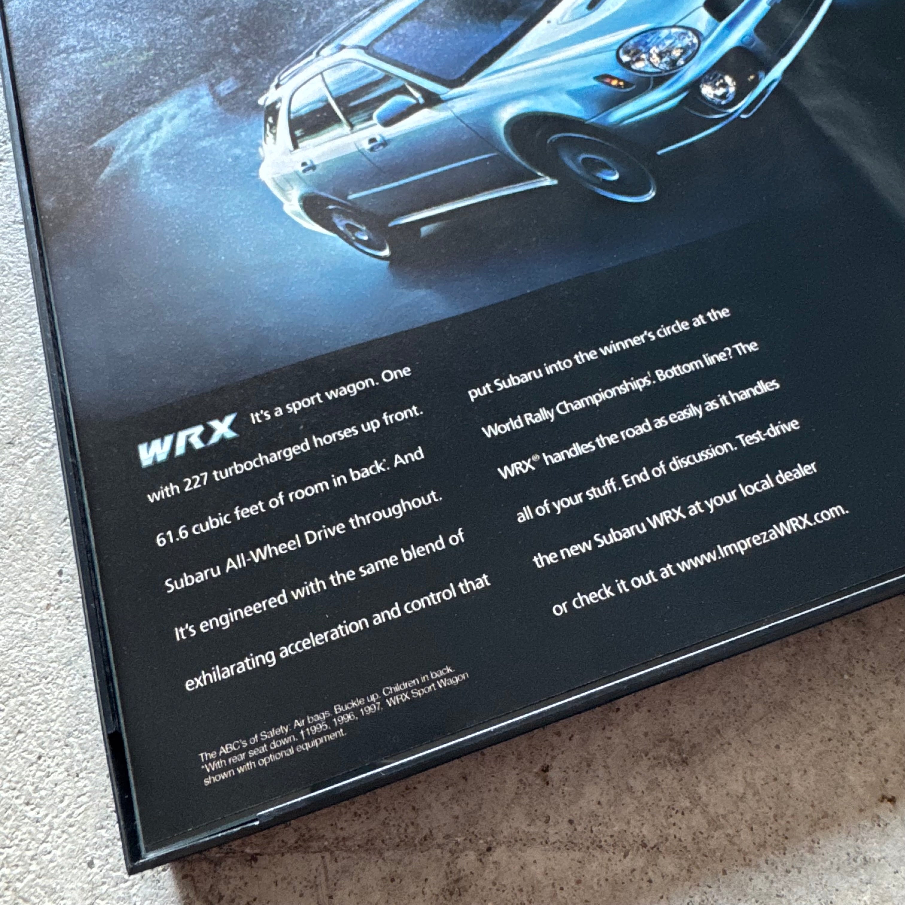 2000s Subaru Impreza WRX Wagon Framed Advertisement