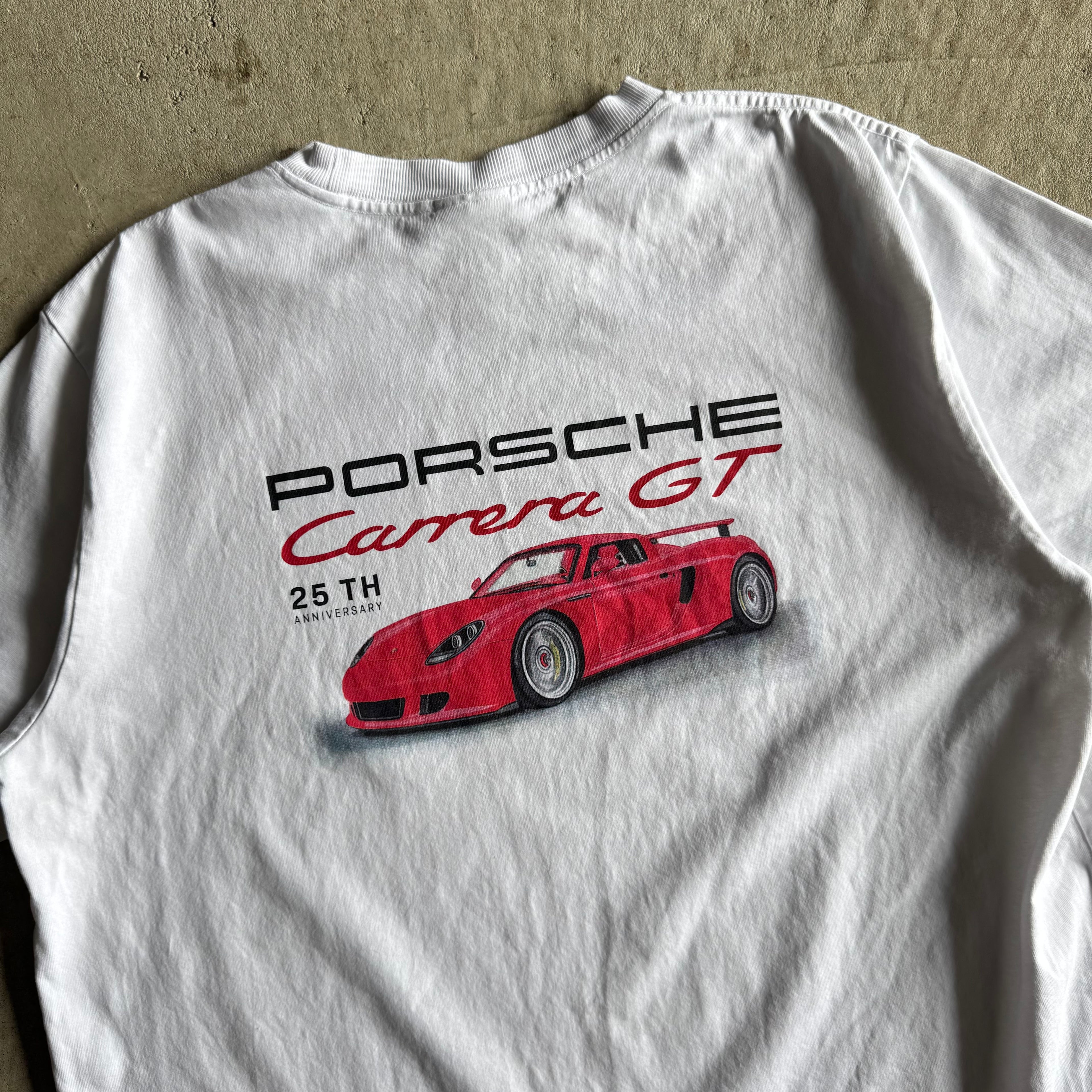 2025 Porsche Carrera GT 25th Anniversary White T Shirt (XL)