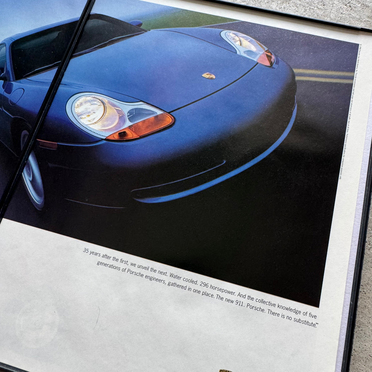 1998 Porsche Everything We Know Framed Advertisement