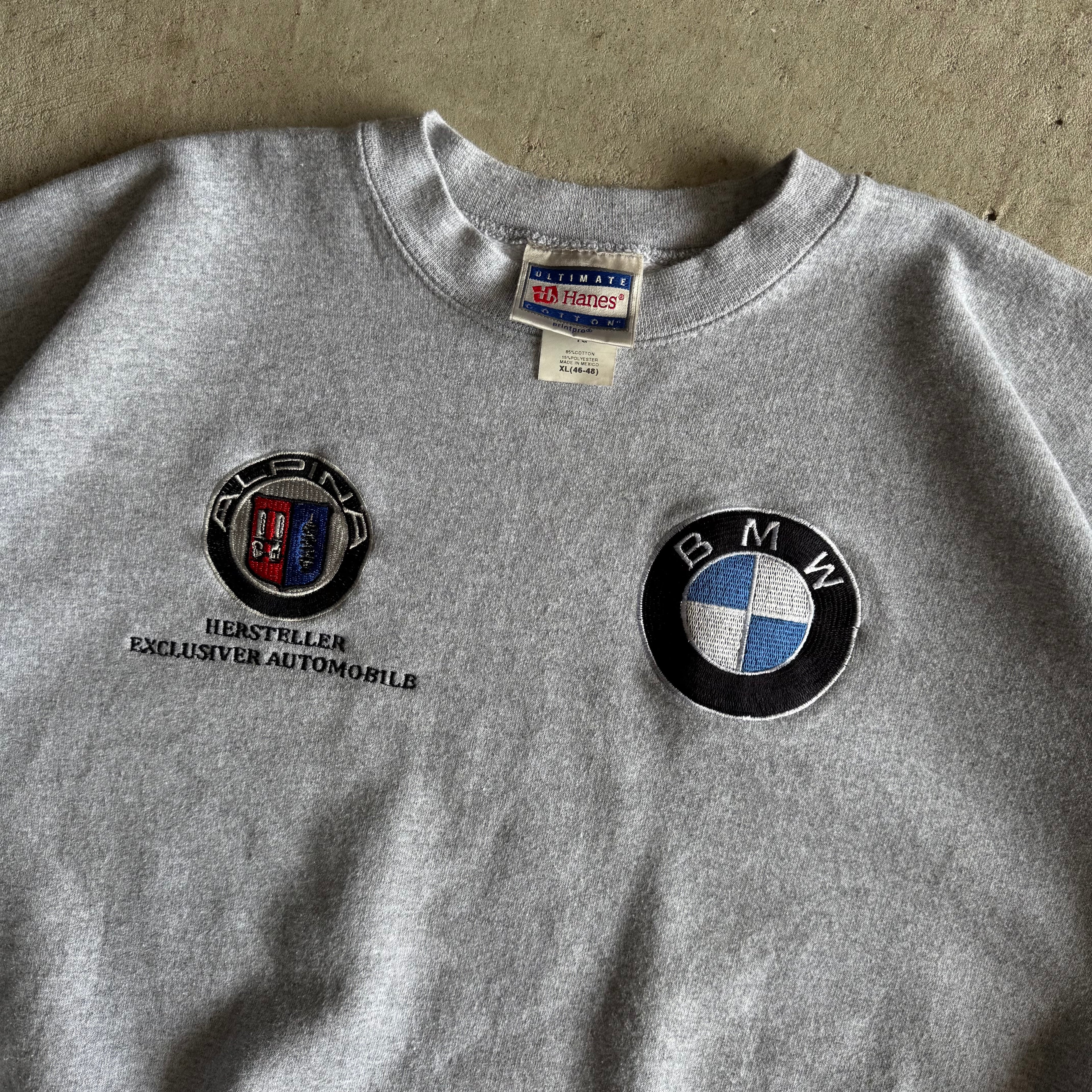 90s BMW Alpina Motorsports Grey Crewneck Sweater (XL)