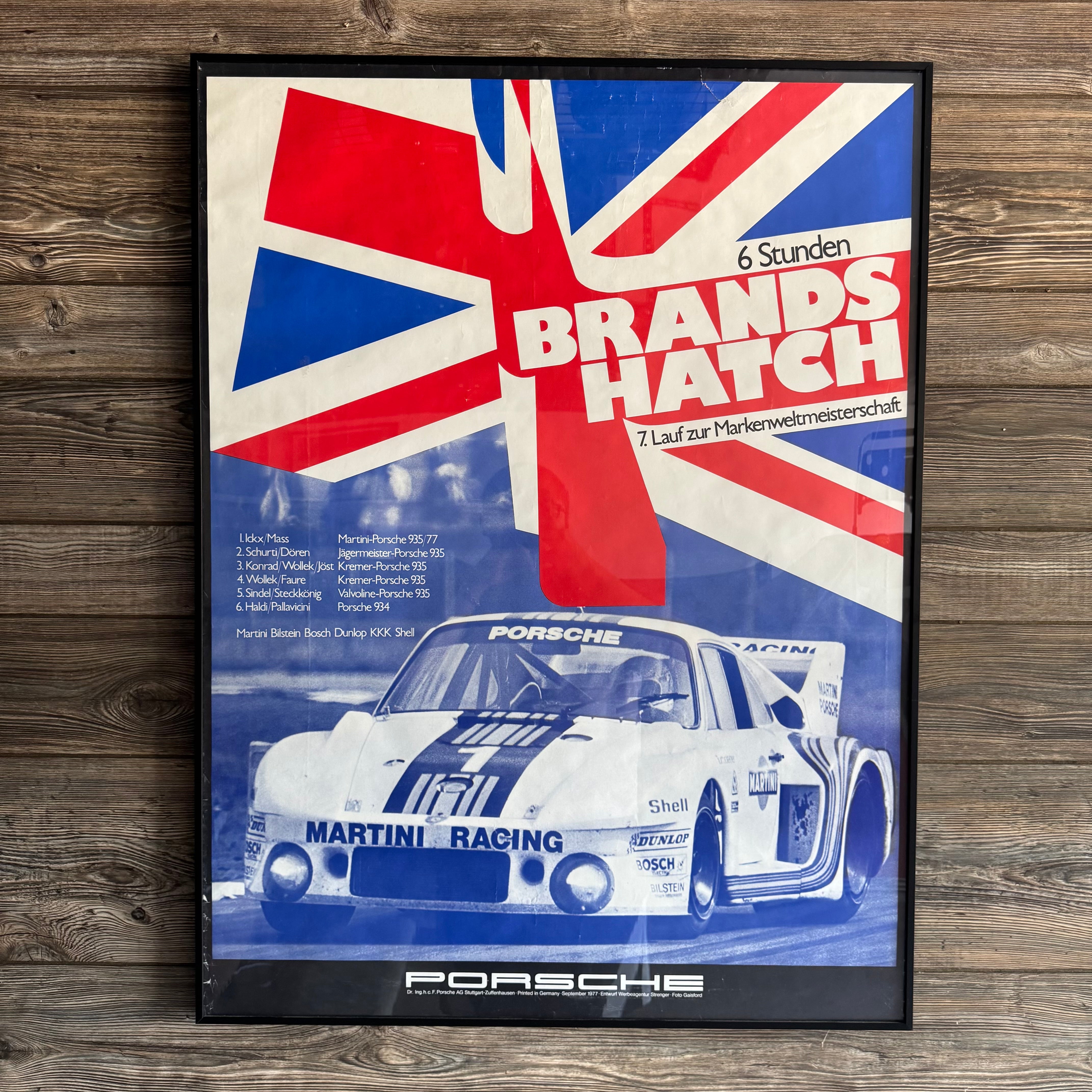 80s Porsche Limited 1000KM Nurburgring White Victory Poster T