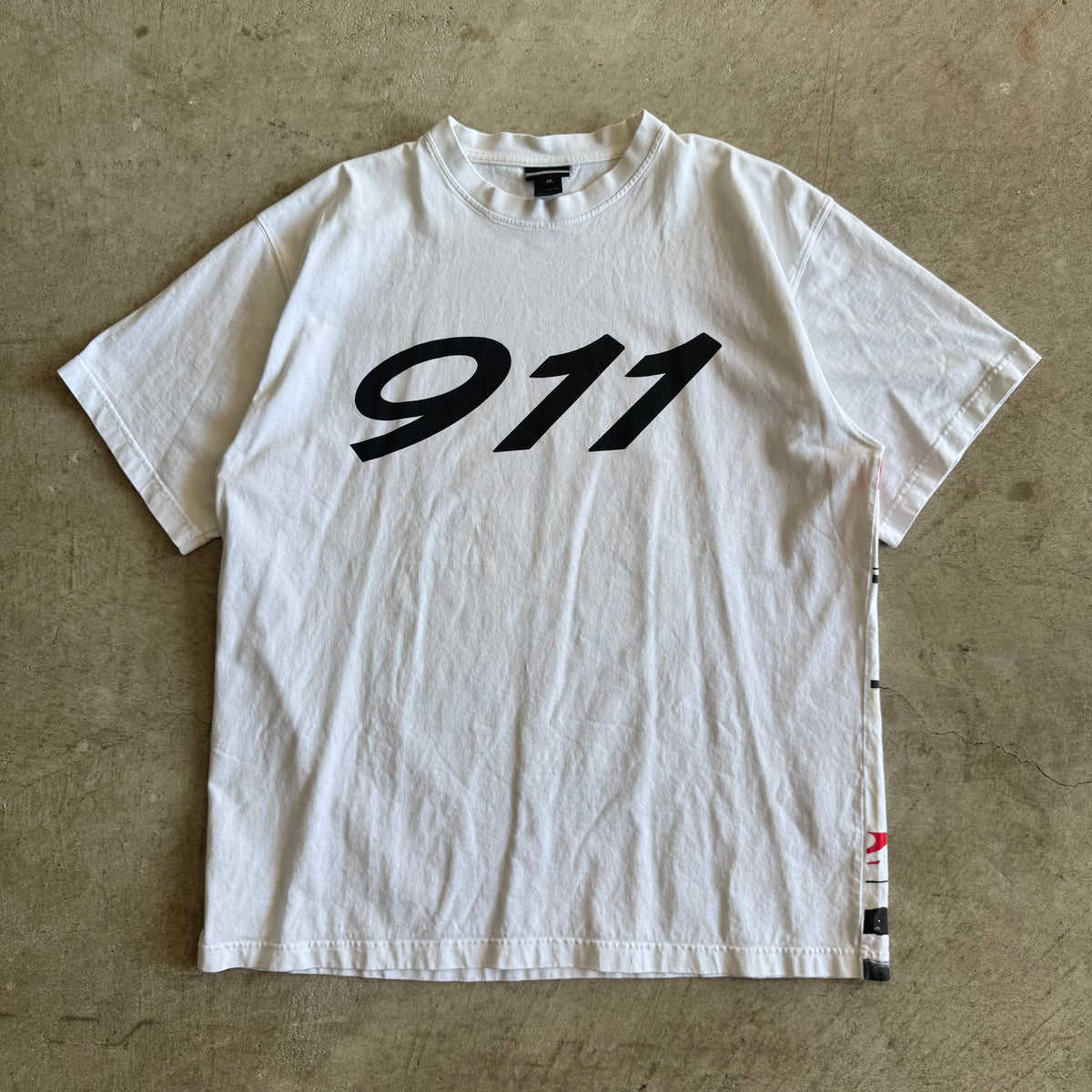 2000s Porsche Selection 911 Carrera AOP White T Shirt (XL)