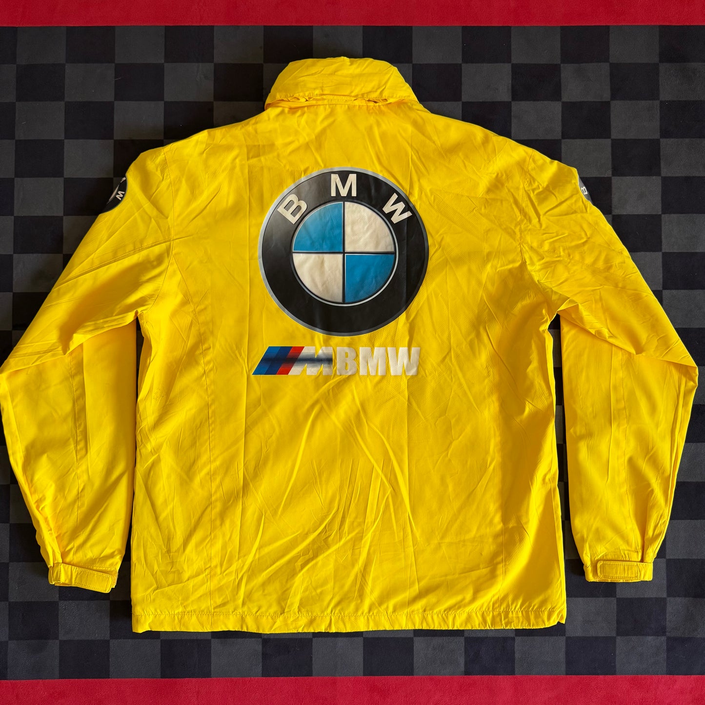 BMW M Power Korea Dealership Yellow Rain Coat Jacket Size XL