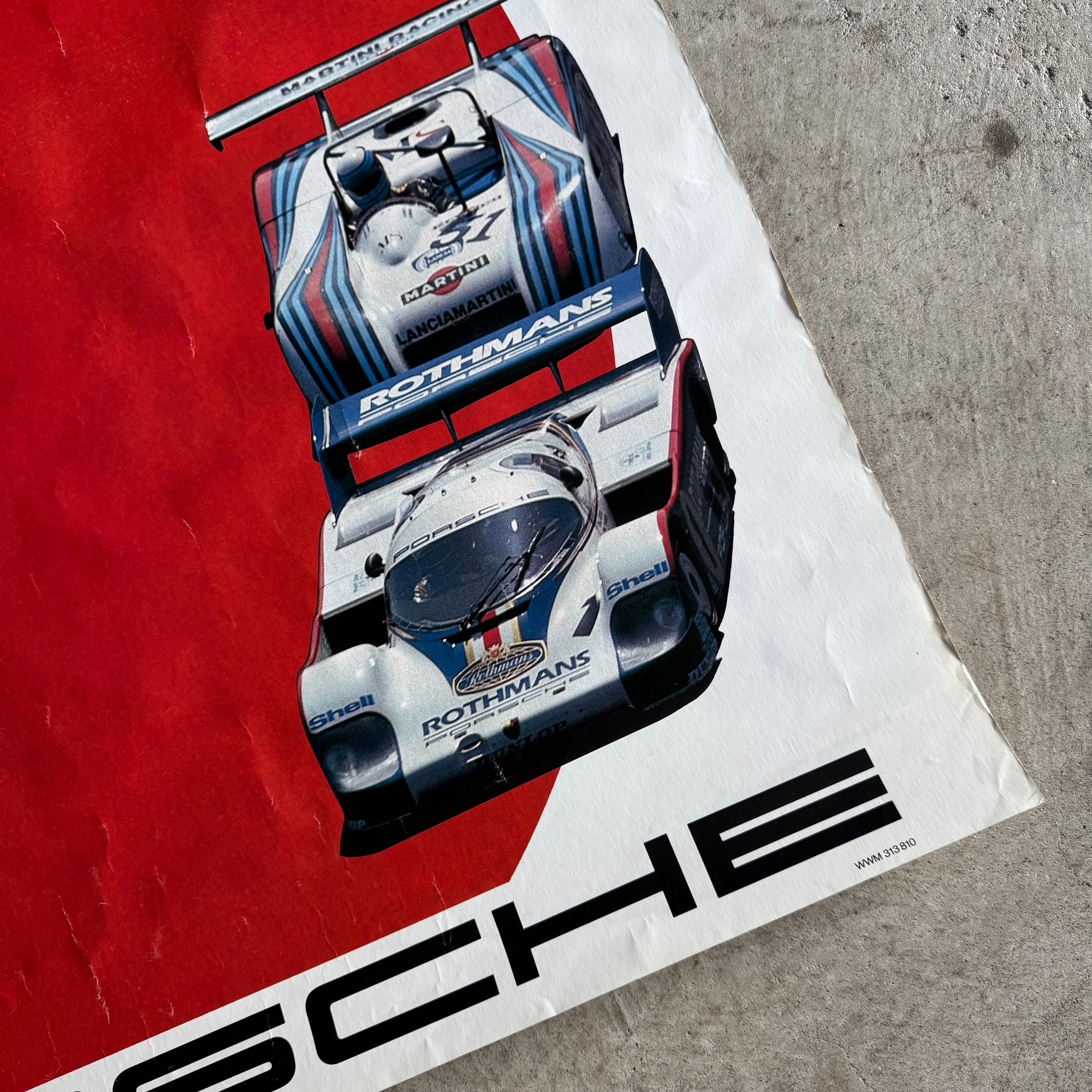 1982 Porsche 956 6 Hours of Fuji Victory Poster