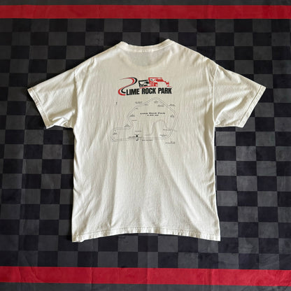 Lime Rock Park Track Layout White T Shirt