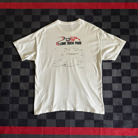 Lime Rock Park Track Layout White T Shirt