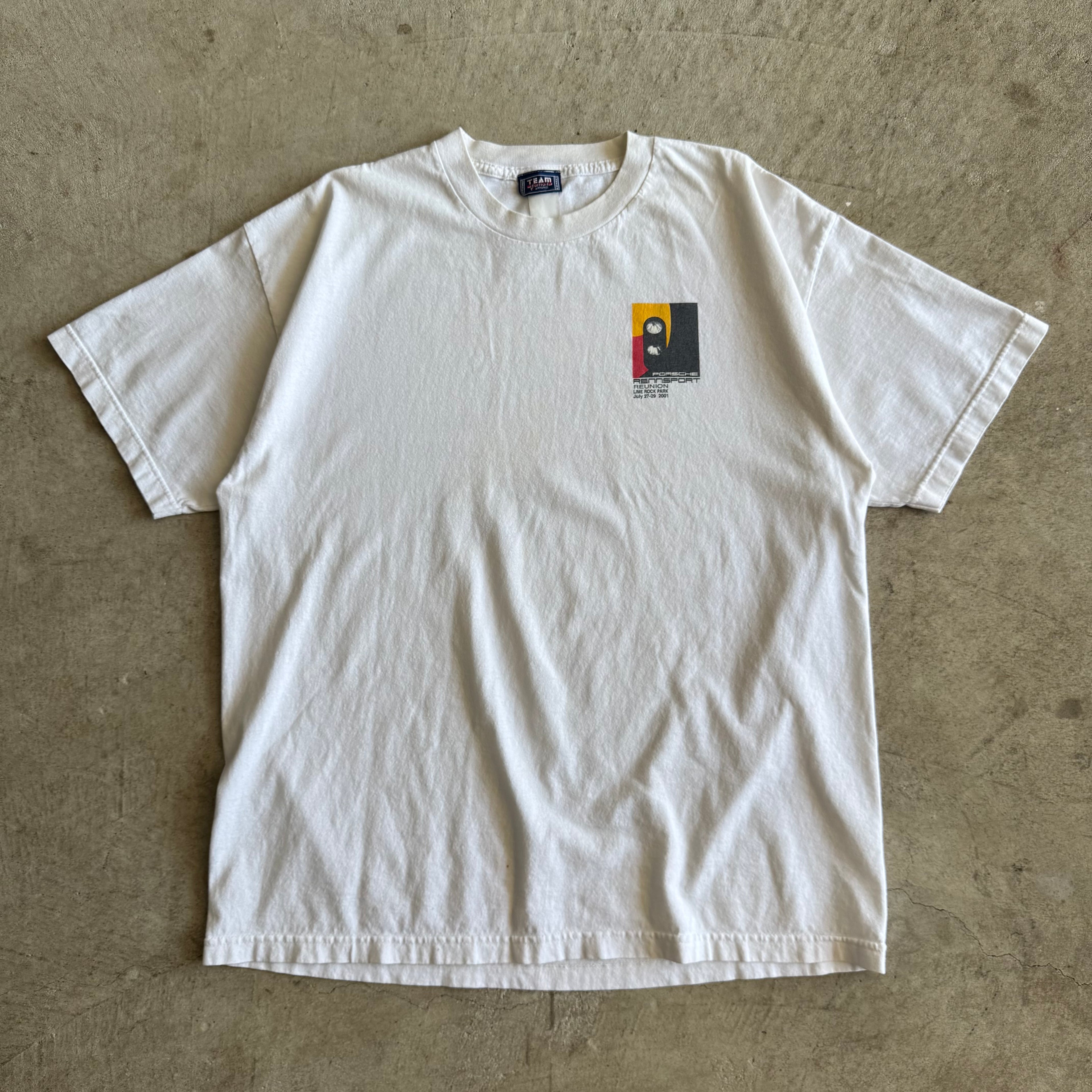 2003 Porsche Rennsport Reunion Le Mans Legends White T Shirt (XL)