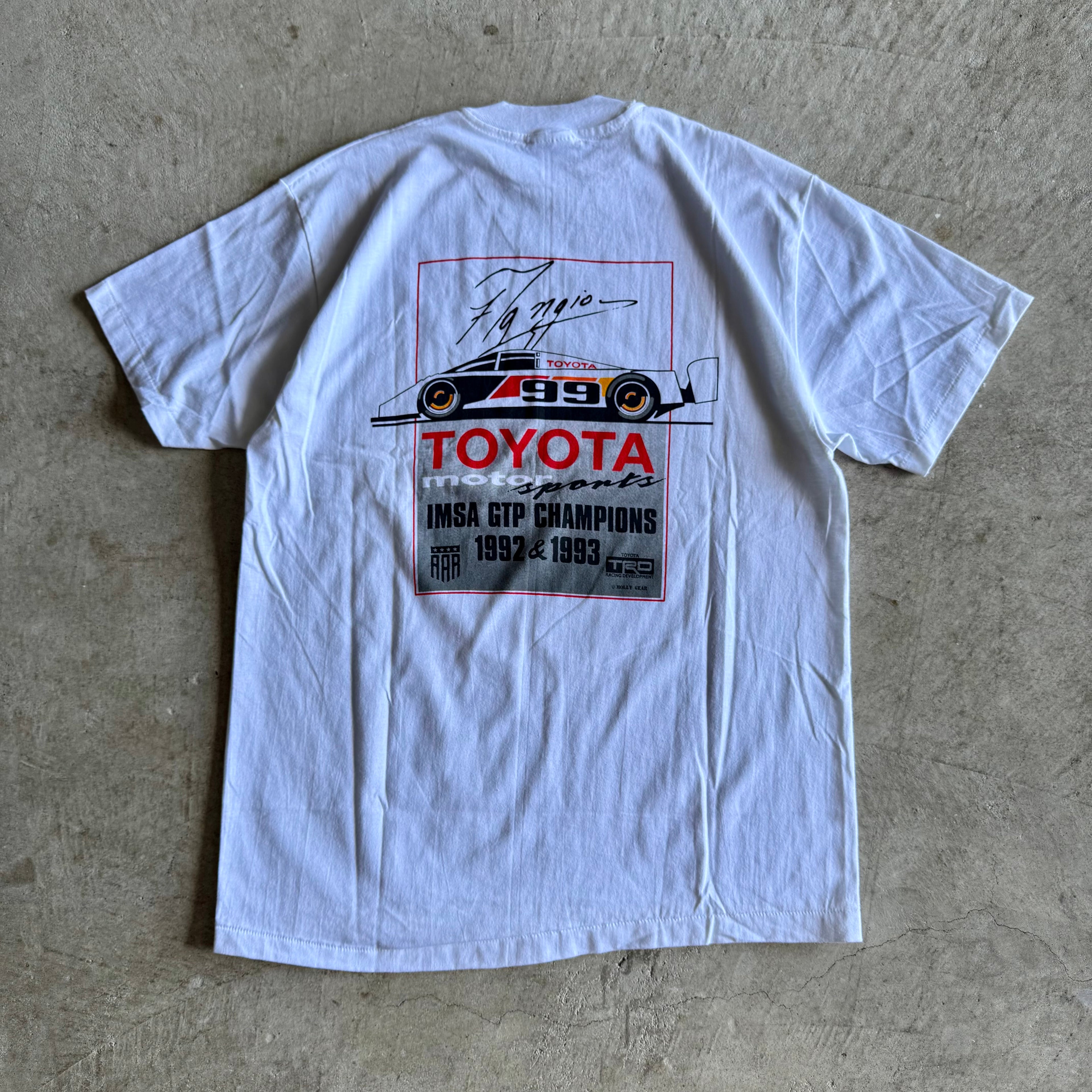 Vintage 90s Toyota Motorsports IMSA GTP Champions 1992 1993 T Shirt Size Large