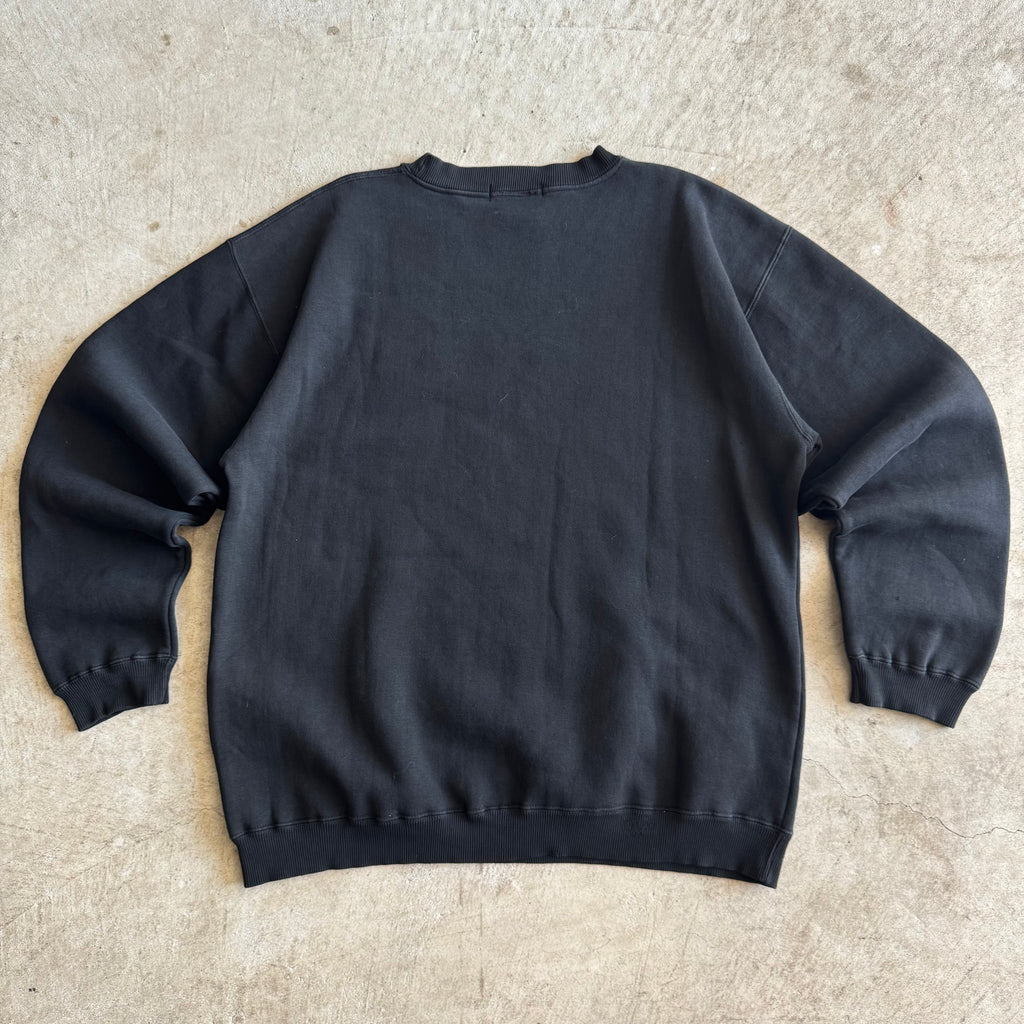 90s Porsche Selection Patch Black Crewneck Sweater (L)