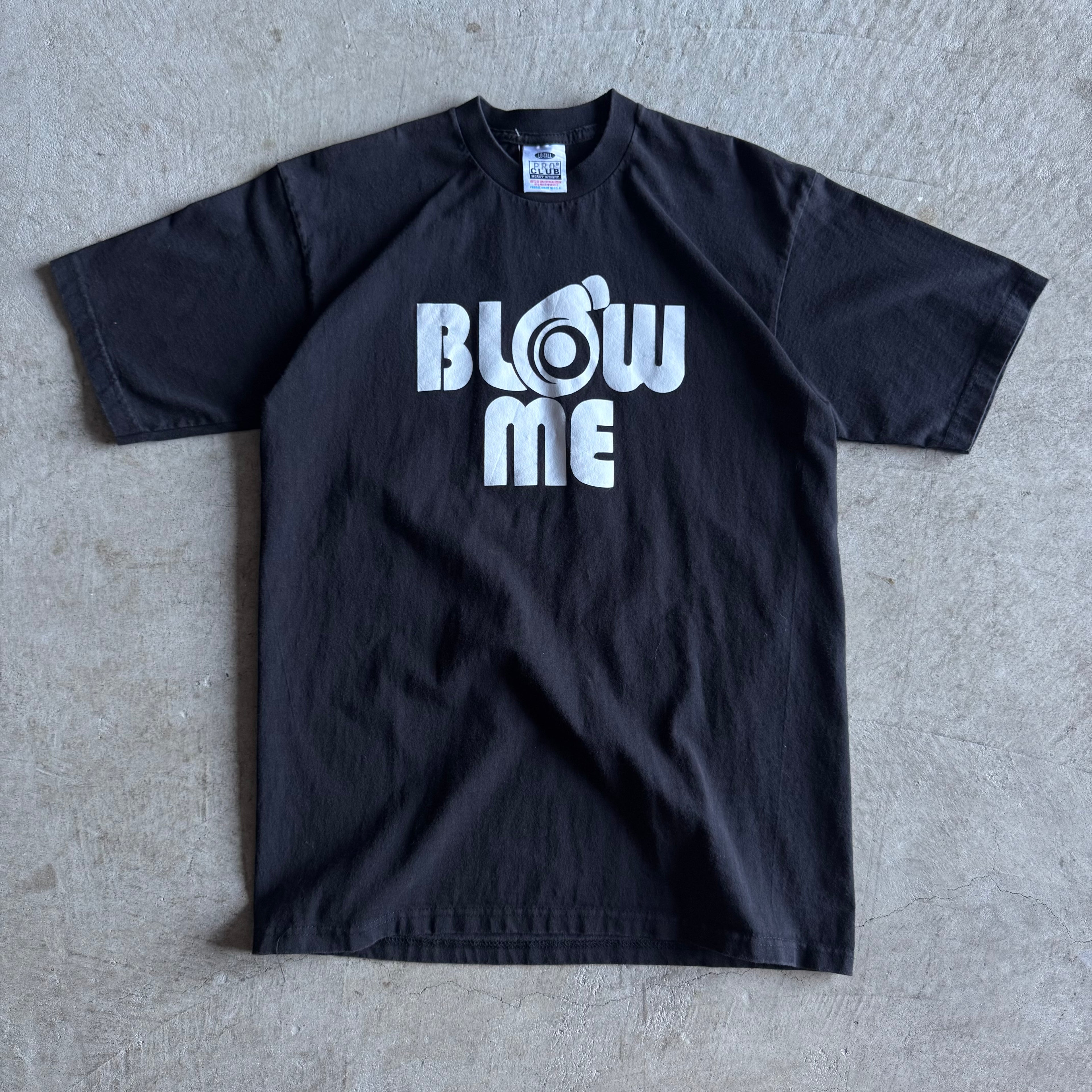 Vintage 90s Parody Turbo 'Blow Me' Black T Shirt Size Large